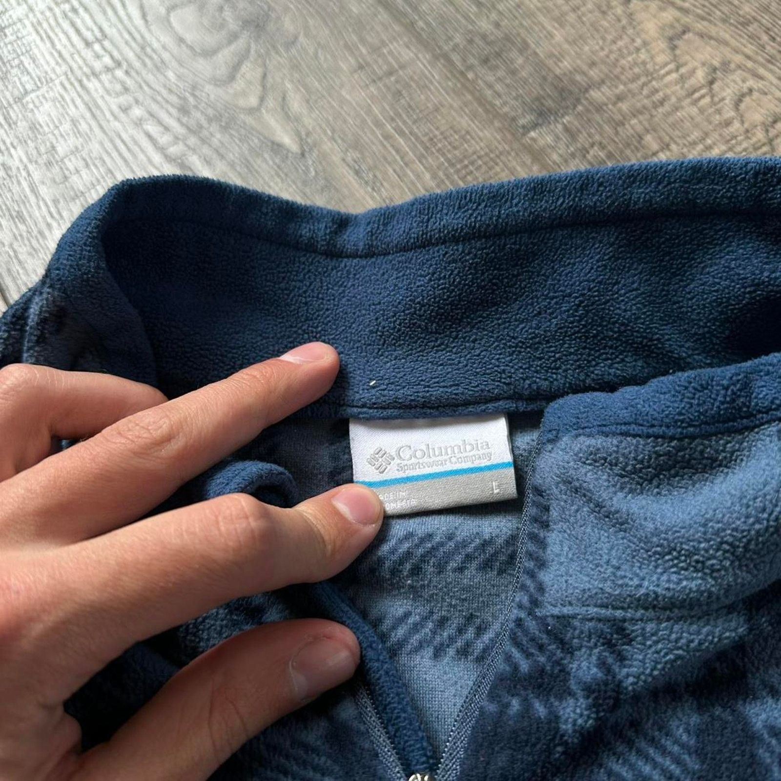 Columbia × Vintage Vintage Y2K 00s Plaid Columbia Fleece Quarterzip Jacket Size US L / EU 52-54 / 3 - 4 Thumbnail