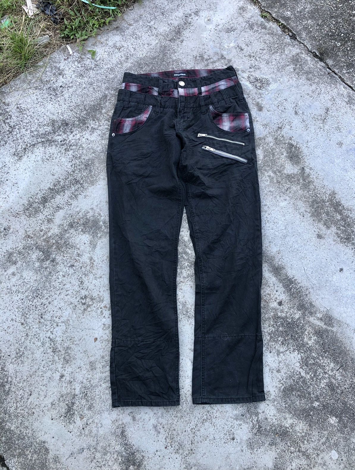 Japanese Brand AVAIL AVANT GARDE DOUBLE WAIST PANT Size US 28 / EU 44 - 1 Thumbnail