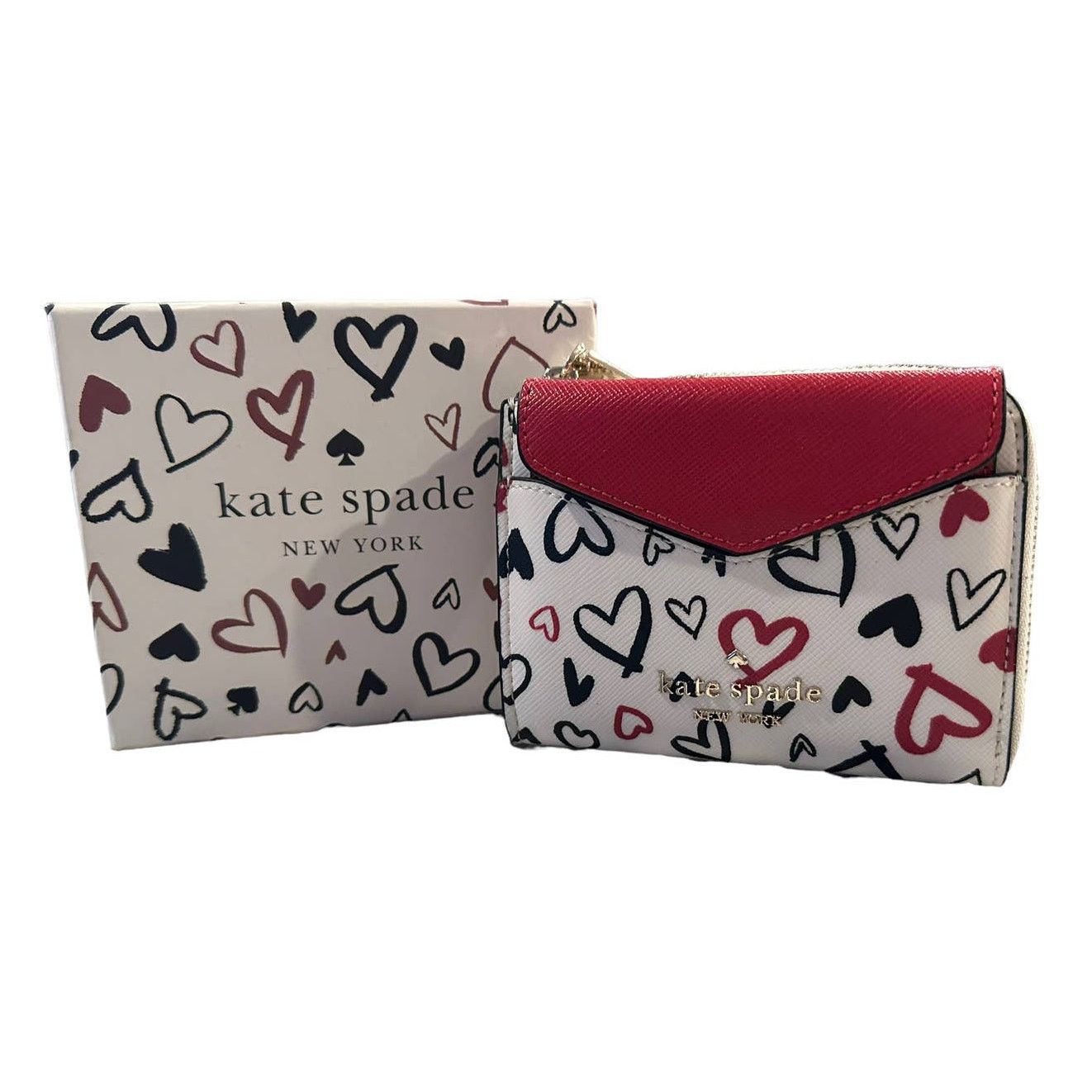 Kate Spade Kate Spade Staci Boxed Scribble Heart Printed Small Card Set Size ONE SIZE - 1 Thumbnail