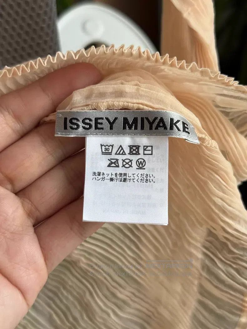 Issey Miyake Issey Miyake Sheer Wicker Long Sleeve Beige Size M / US 6-8 / IT 42-44 - 3 Thumbnail