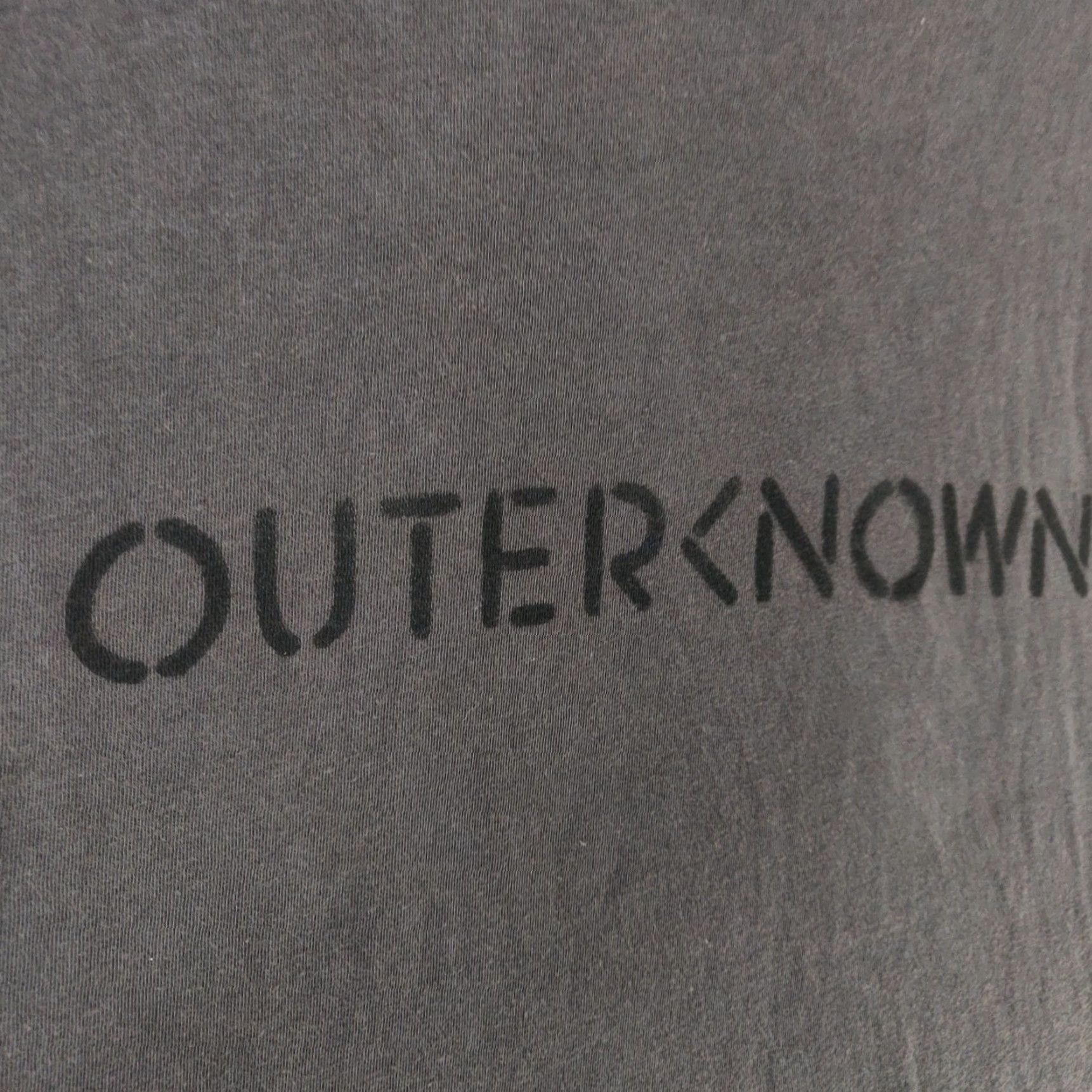 Outerknown VINTAGE Outerknown Shirt Mens Medium Pullover Tee Charcoal Black Crew Neck Cotton Knit Logo All Seasons Lightweight Pockets Mens Size US M / EU 48-50 / 2 - 5 Thumbnail