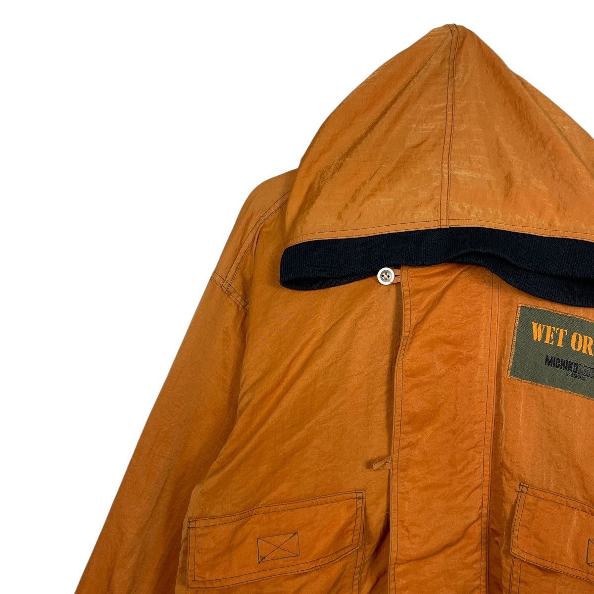 Michiko Koshino Michiko Koshino London Hooded Nylon Jacket Size US M / EU 48-50 / 2 - 6 Thumbnail