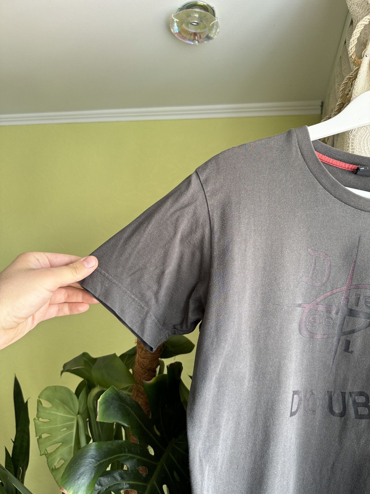 Diesel Vintage Diesel Y2K Avant Garde Tee Opium Cyber Big Logo LGB Size US L / EU 52-54 / 3 - 6 Thumbnail