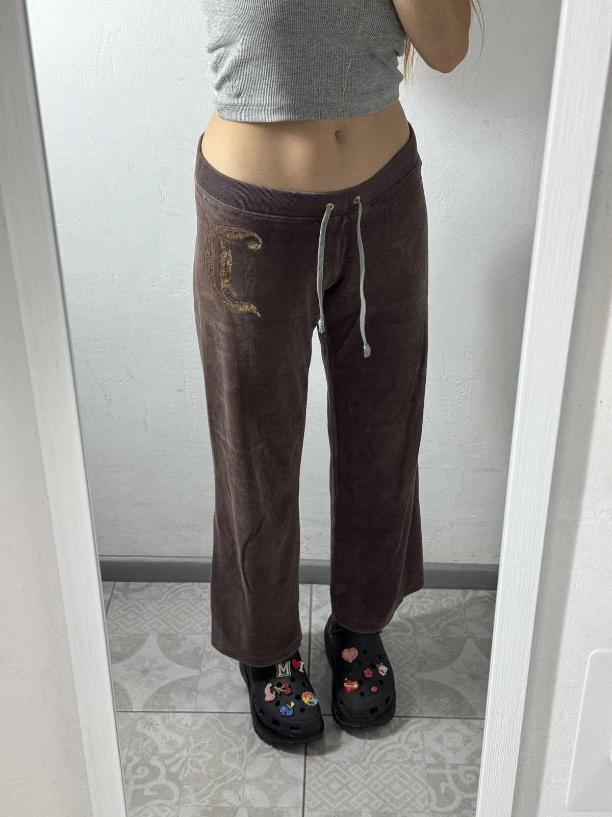 Juicy Couture VINTAGE VELOUR JUICY COUTURE 2000s PANTS Size 30" / US 8 / IT 44 - 8 Thumbnail