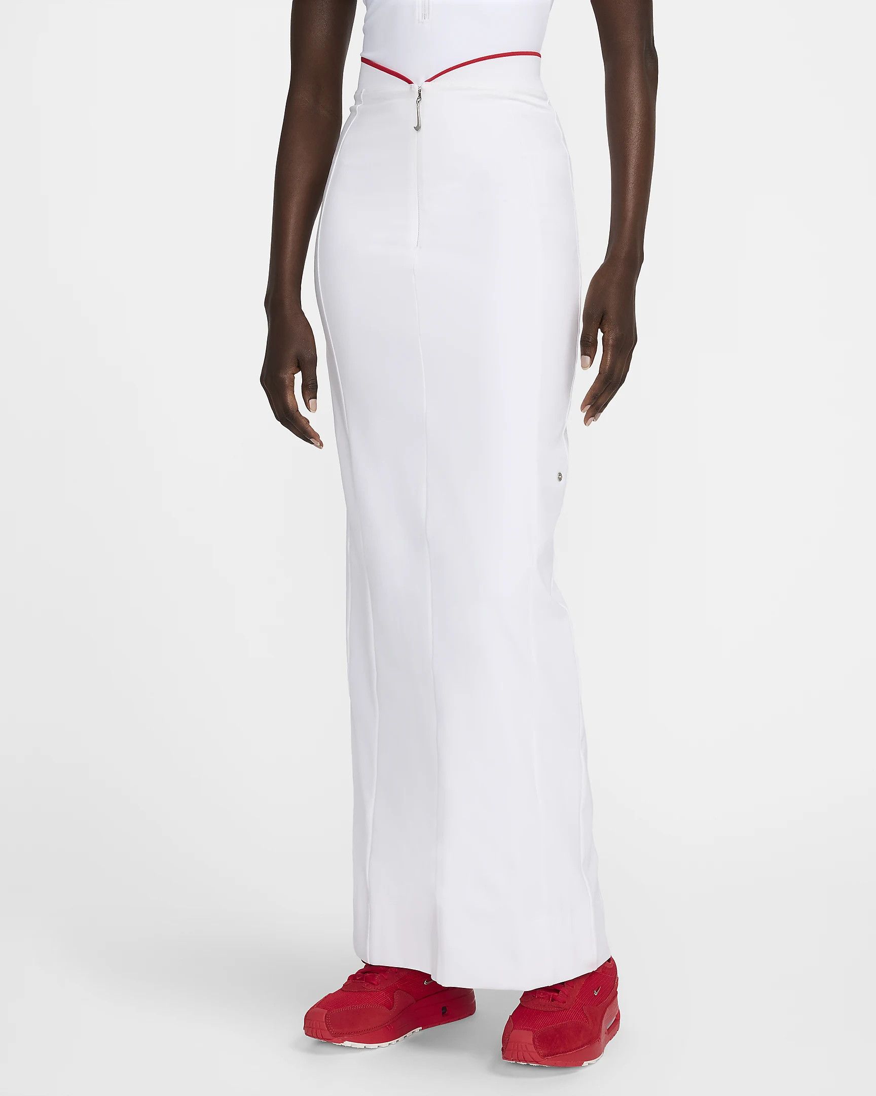 Jacquemus × Nike o1tko10125 Sports Long Skirt in White Size 26" / US 2 / IT 38 - 1 Thumbnail