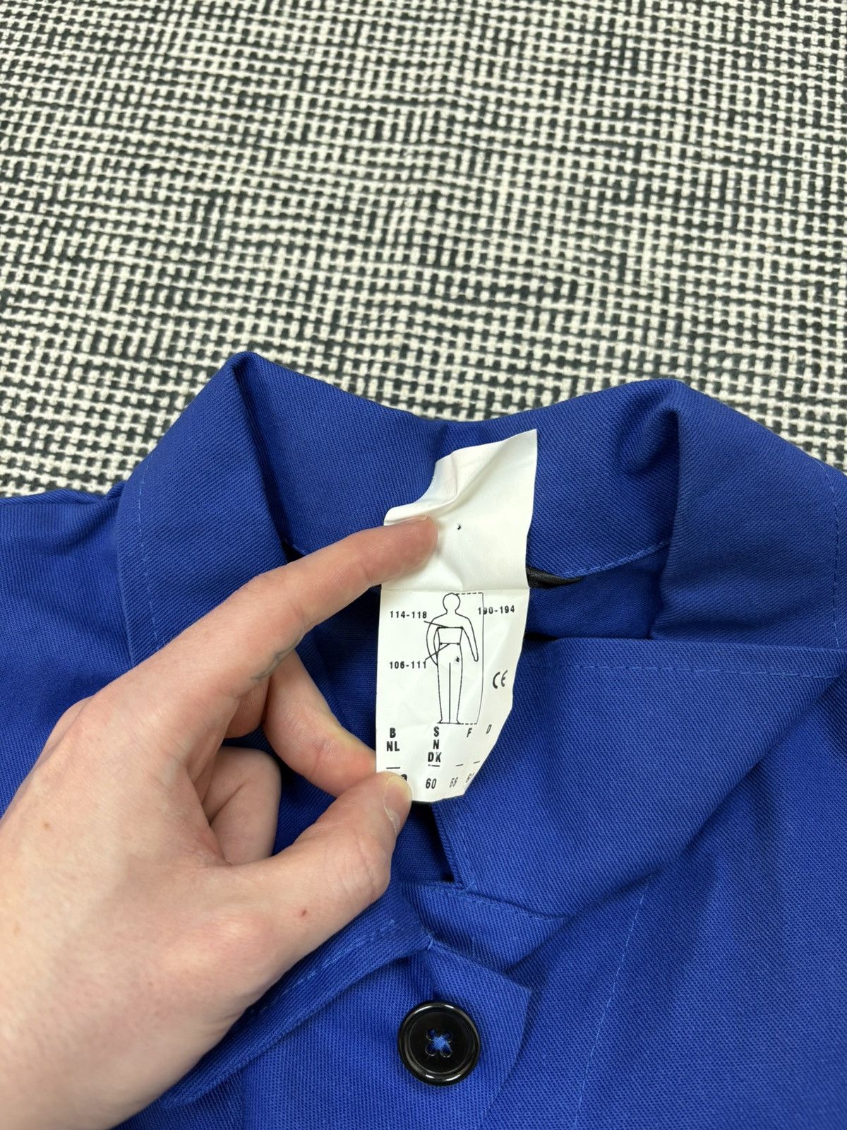 Vintage Vintage 90s blue French chore coat work jacket sanfor Size US XL / EU 56 / 4 - 6 Thumbnail