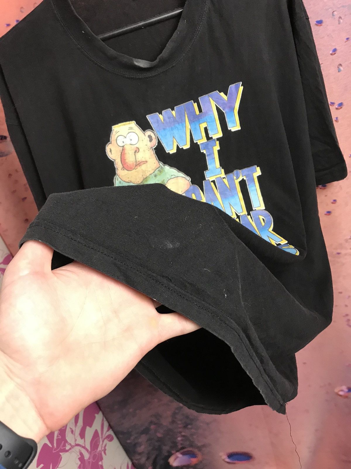 Vintage Vintage why I can’t wear shorts Humor streetwear tee Size US L / EU 52-54 / 3 - 6 Thumbnail
