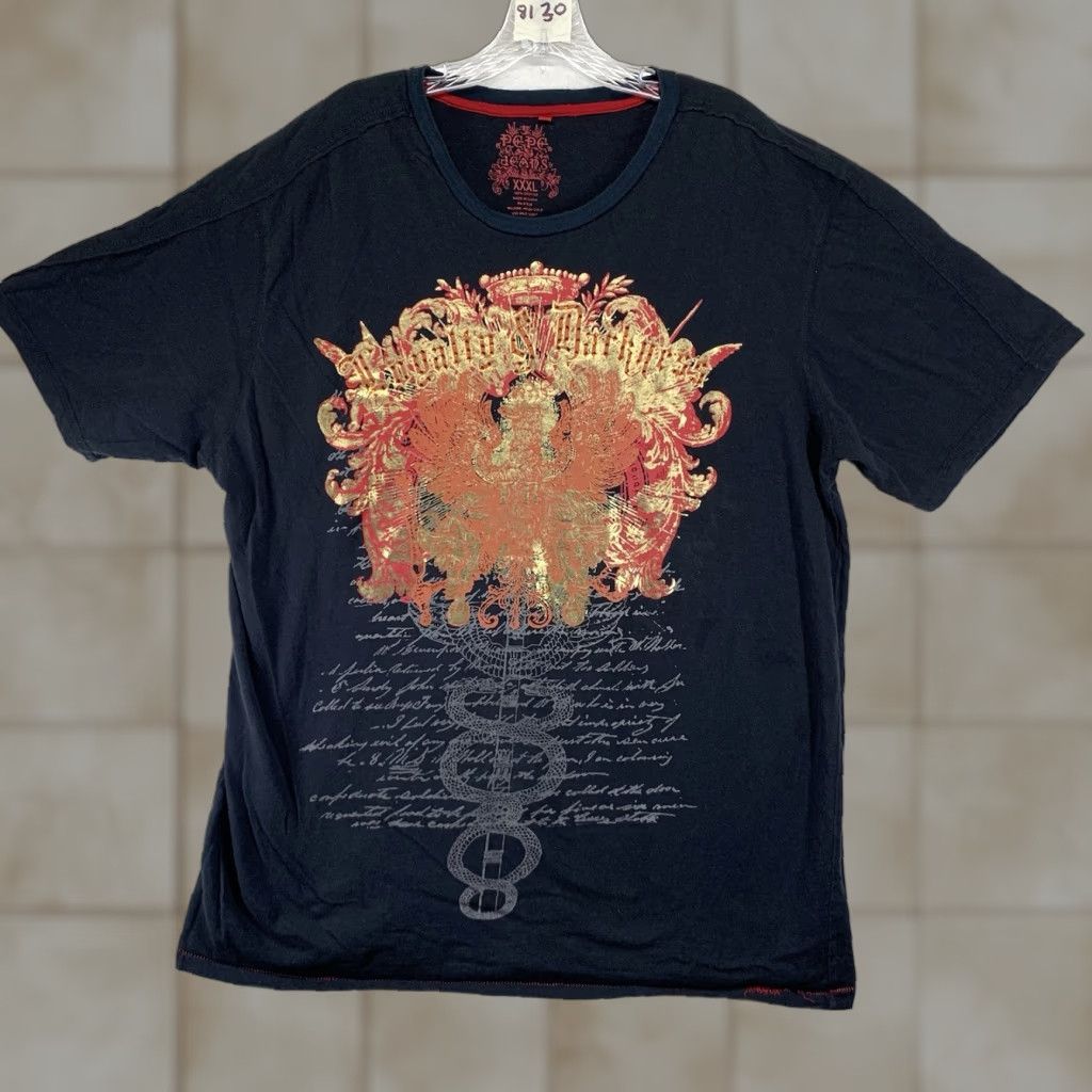 Pepe Jeans VINTAGE Pepe Jeans Dragon Graphic T-Shirt Men 3XL Black All Seasons Retro Gothic Punk Fan Size US XXL / EU 58 / 5 - 1 Thumbnail