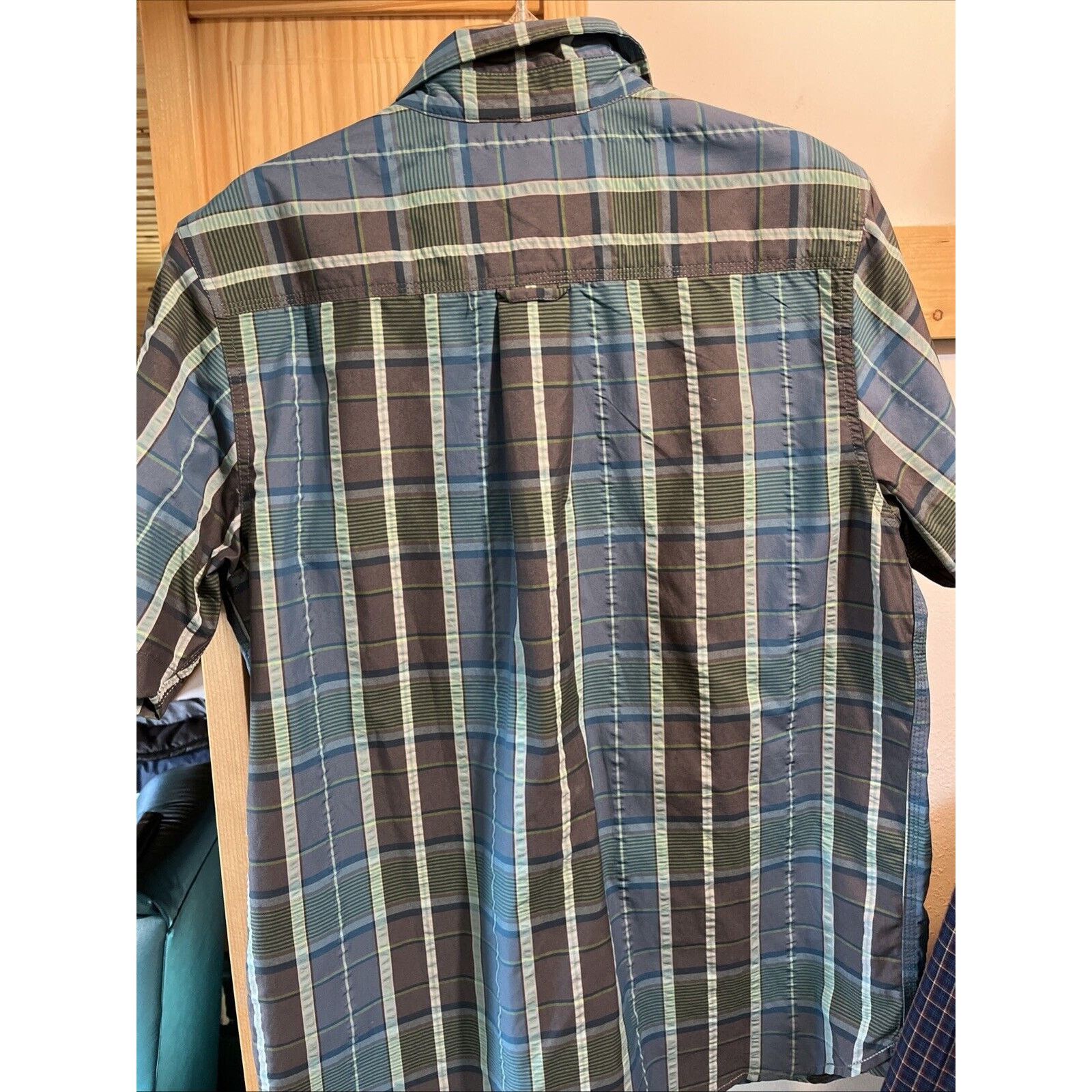 The North Face The North Face Men Shirt L Blue Plaid Button Up Short Sleeve Size US L / EU 52-54 / 3 - 8 Thumbnail