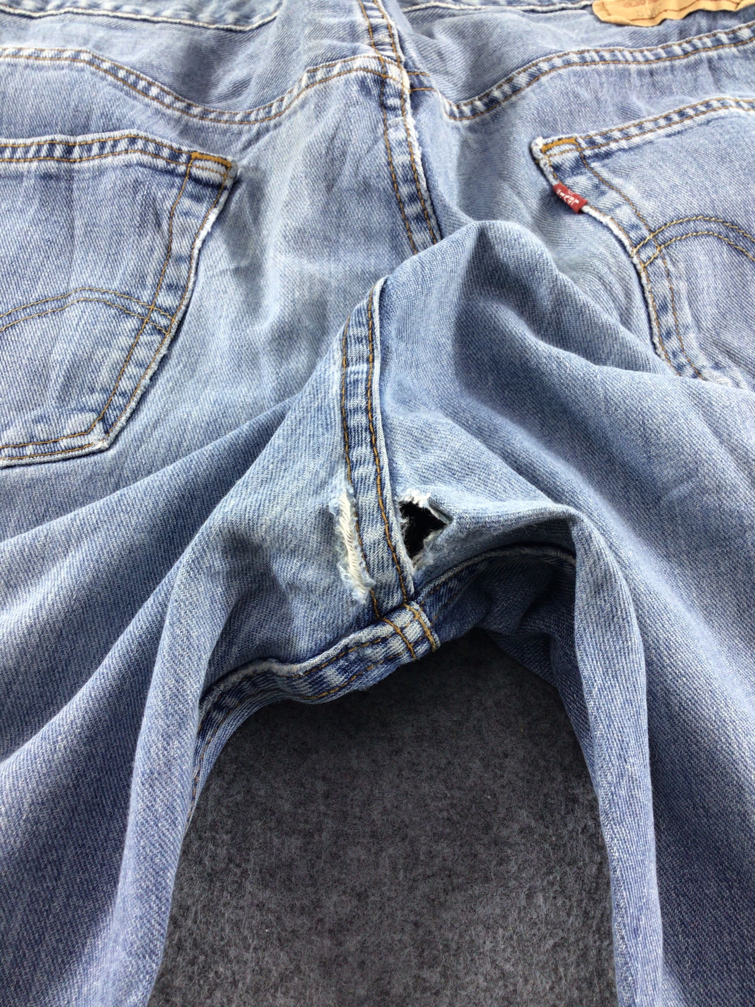 Levi's Vintage Levis 505 Jeans Faded Blue Denim -J467 Size US 36 / EU 52 - 8 Thumbnail