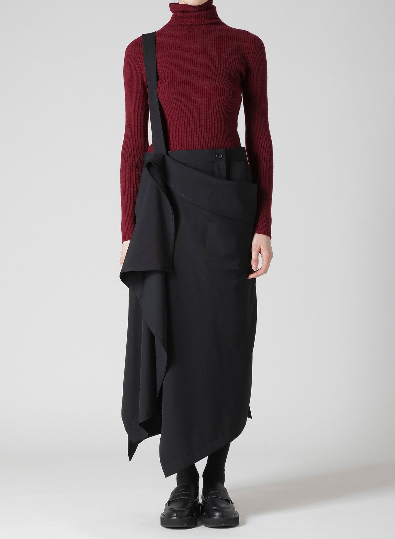 Yohji Yamamoto Yohji Yamamoto - WOOL 2WAY SUSPENDER SKIRT Size 24" / US 00 / IT 34 - 2 Thumbnail