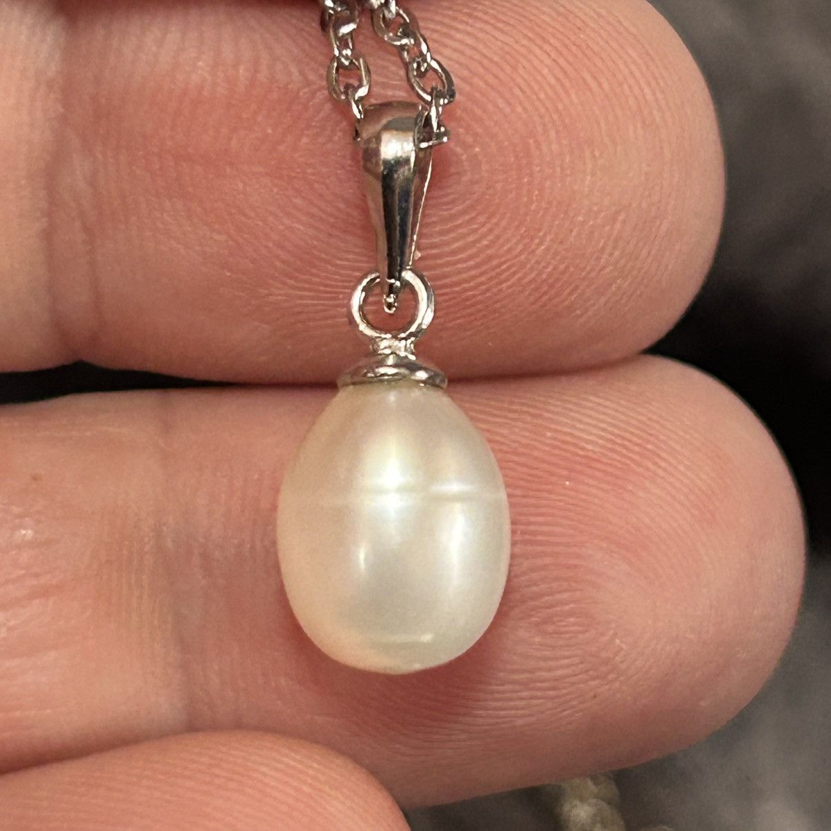 Handmade Handcrafted genuine fresh water pearl pendant necklace Size ONE SIZE - 2 Thumbnail