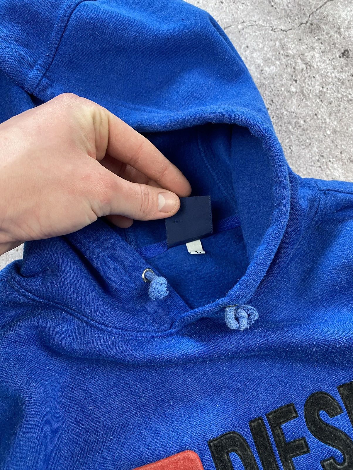 Diesel × Vintage Vintage Diesel Denim Division Y2K 00s Boxy Hoodie Hype Rare Size US L / EU 52-54 / 3 - 6 Thumbnail
