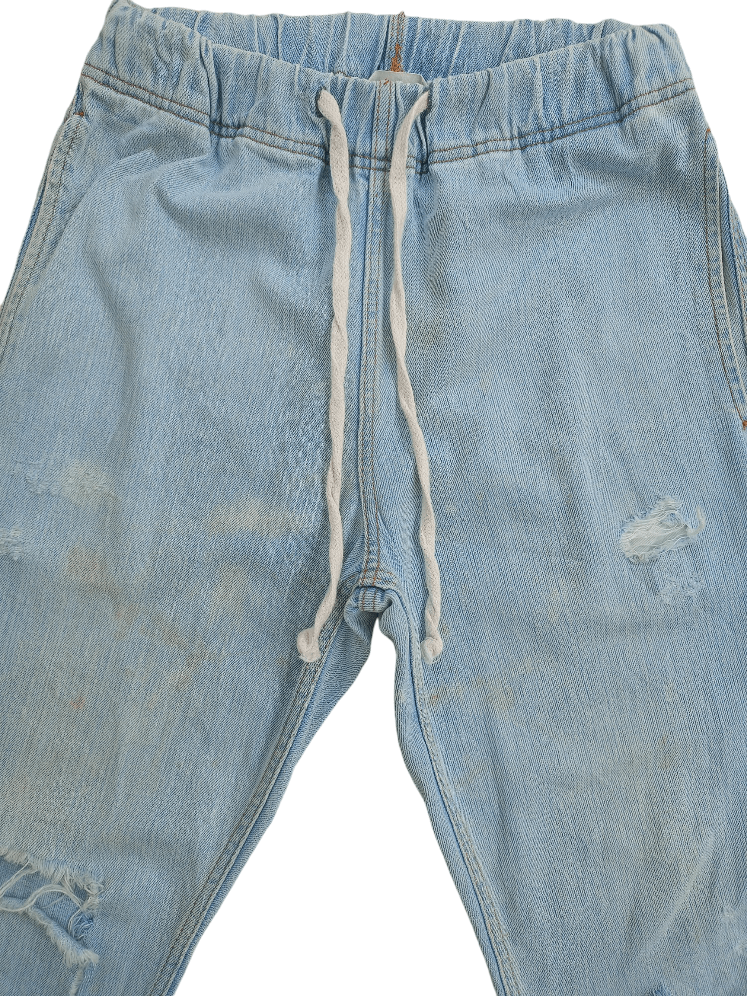 H&M H&M Relaxed Fit Distressed Vintage Streetwear Joggers Size US 26 / EU 42 - 2 Thumbnail