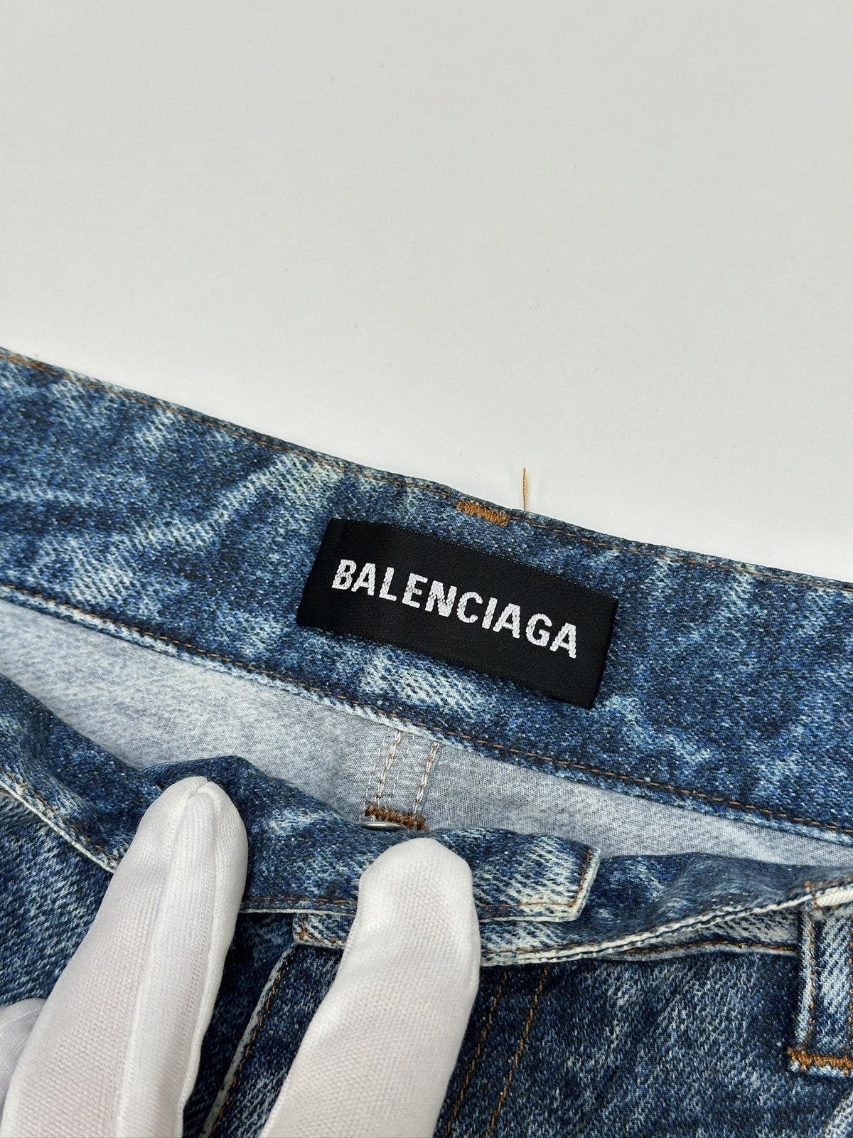 Balenciaga Balenciaga Trompe L’oeil Popeline Denim Pants Size US 30 / EU 46 - 9 Thumbnail