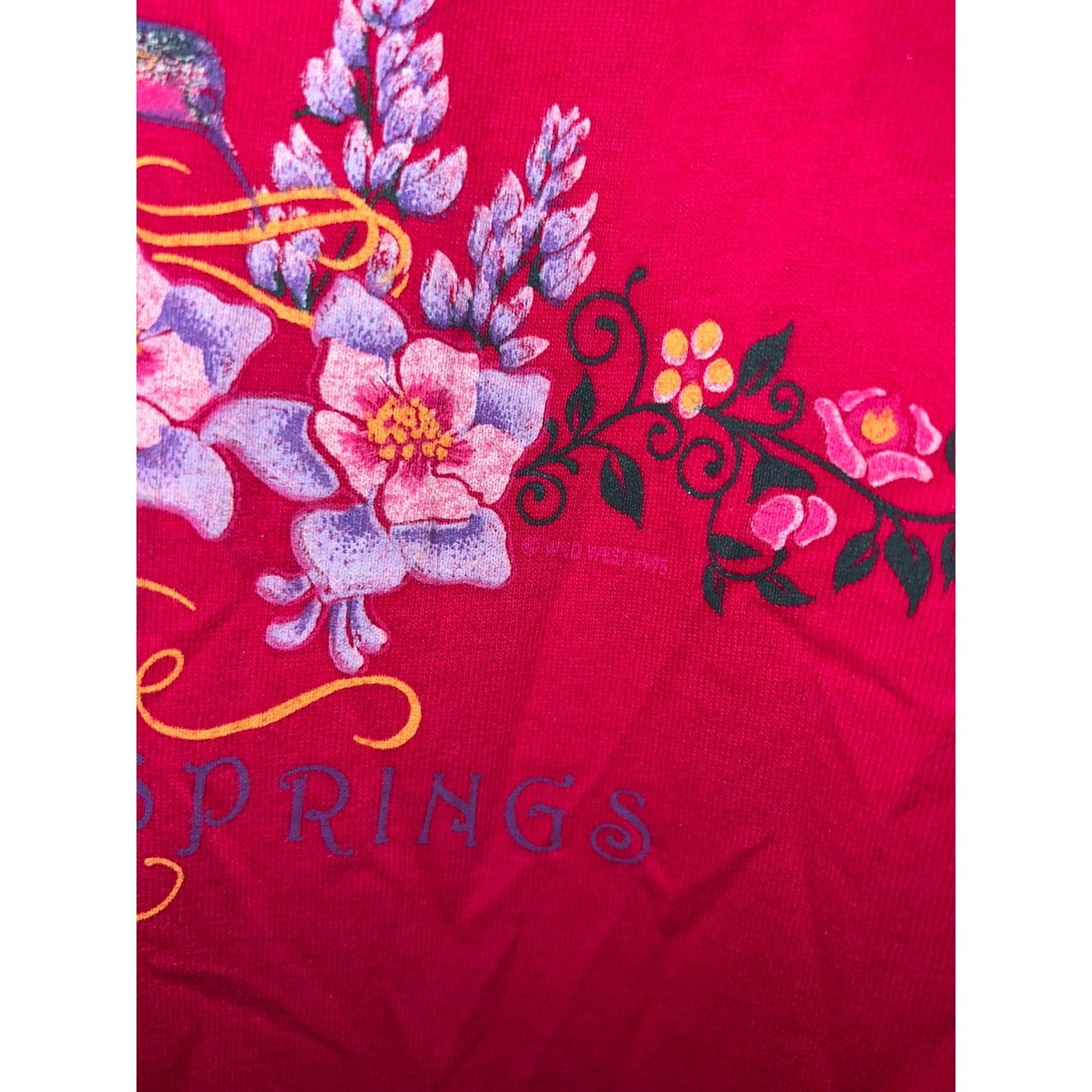 Jerzees Vintage Eureka Springs Shirt Arkansas Bird Pink Tee VTG 90s Size US L / EU 52-54 / 3 - 5 Thumbnail