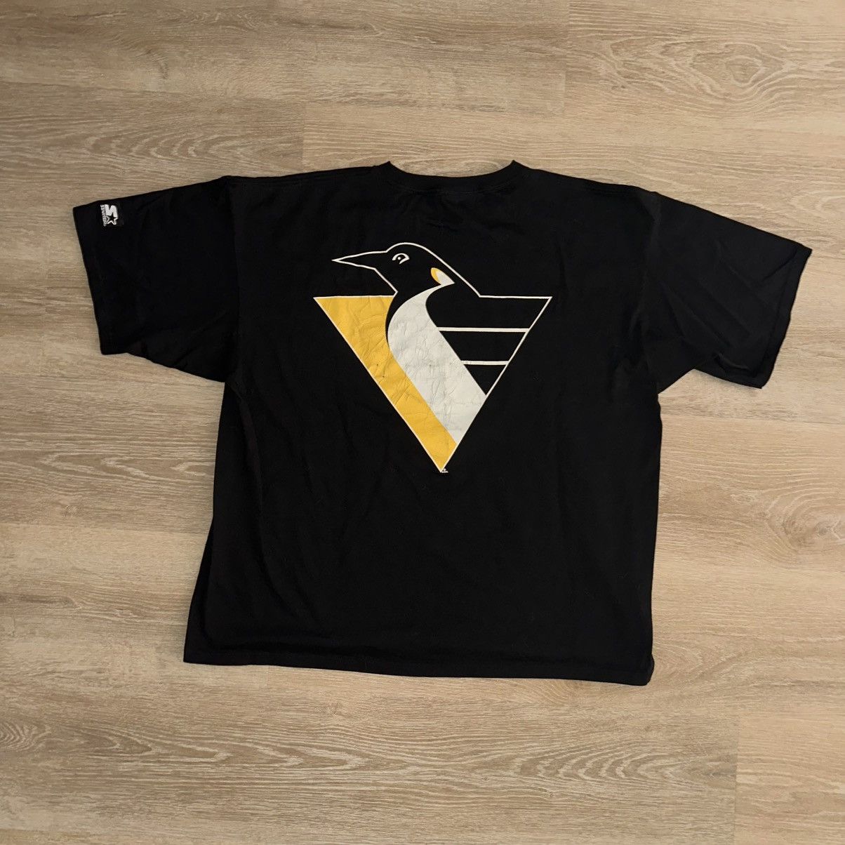 NHL × Starter × Vintage Vintage Pittsburgh Penguins NHL Starter T-Shirt Size US XXL / EU 58 / 5 - 2 Thumbnail