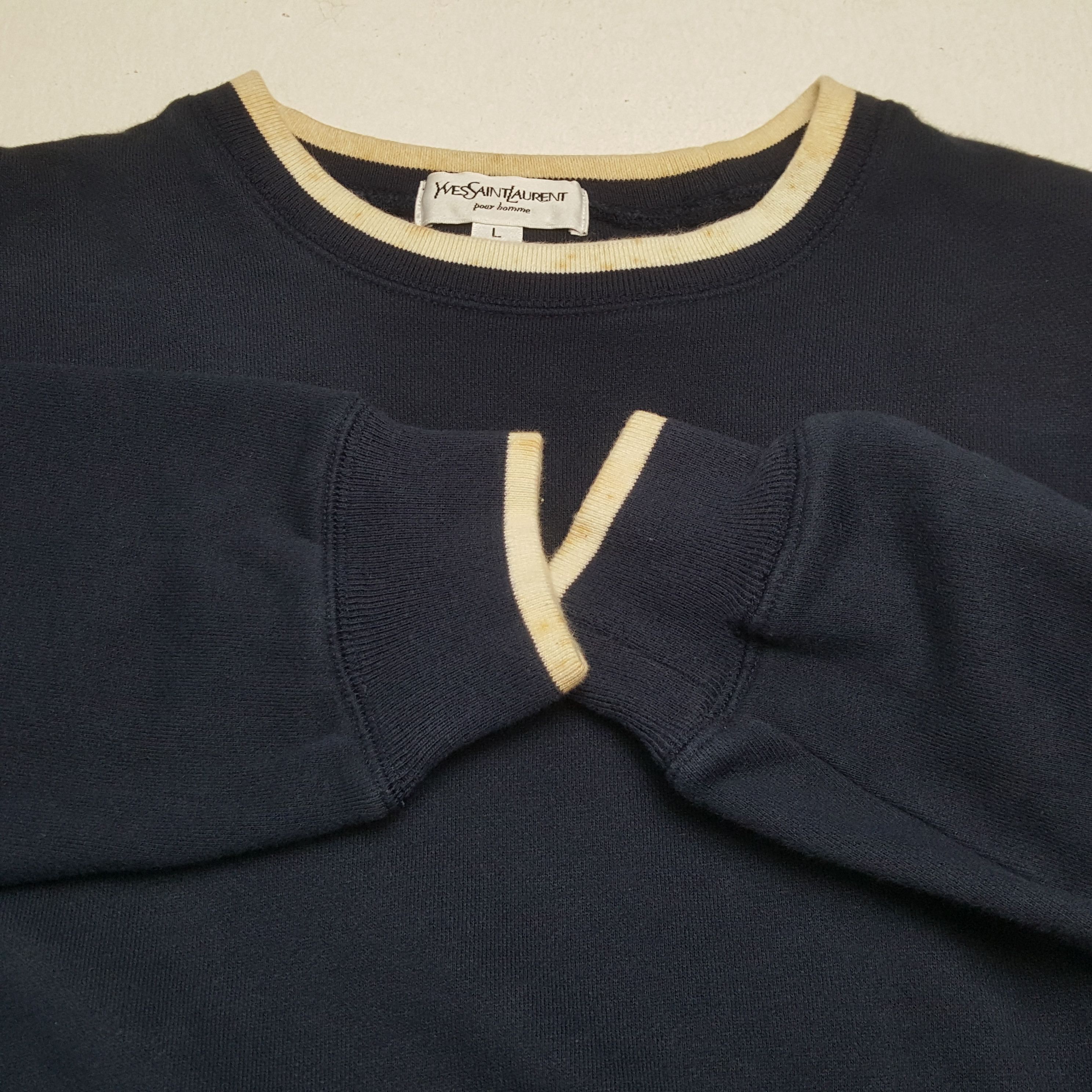 Vintage × Yves Saint Laurent Vintage YVES SAINT LAURENT Italian Fashion Brand Swetashirts Size US M / EU 48-50 / 2 - 9 Thumbnail