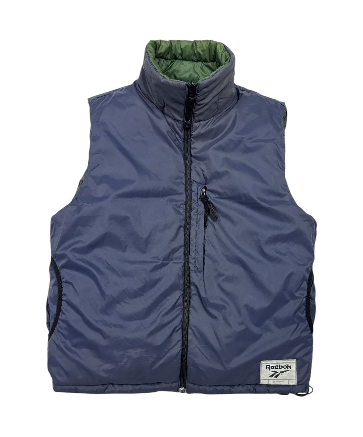 Reebok × Vintage Vtg🔥Reebok Puffer Goose Down Reversible Vest Jacket Size 40L - 2 Thumbnail