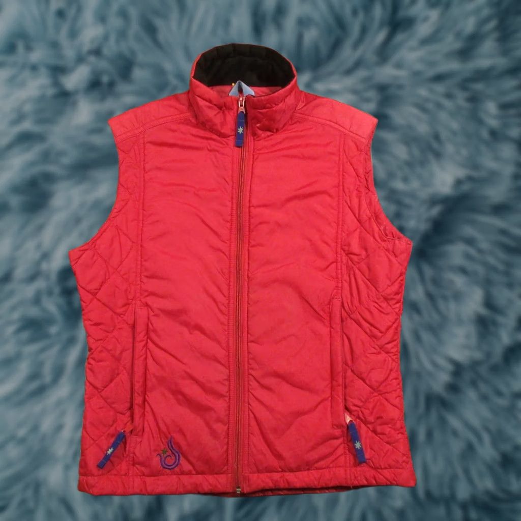 Pinko ISIS Puffer Vest Women’s 10 Pink Quilted Full Zip Lightweight Thermolite Vest Size L / US 10 / IT 46 - 1 Thumbnail