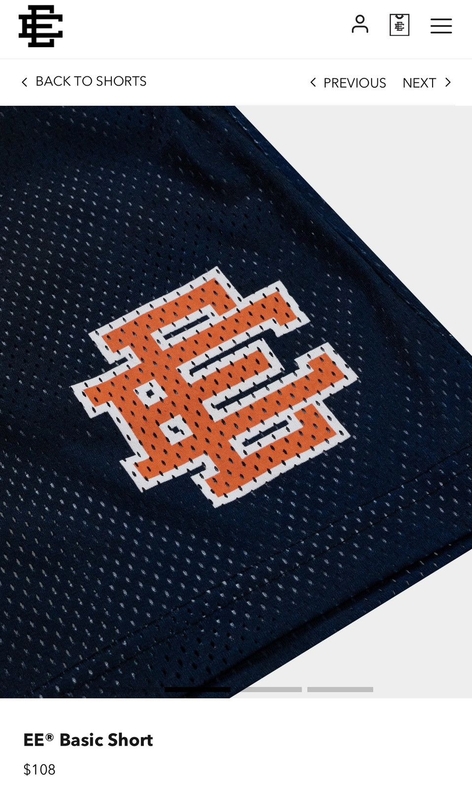Eric Emanuel × NCAA Eric Emanuel Syracuse University Basic Shorts Large Size US 34 / EU 50 - 8 Thumbnail