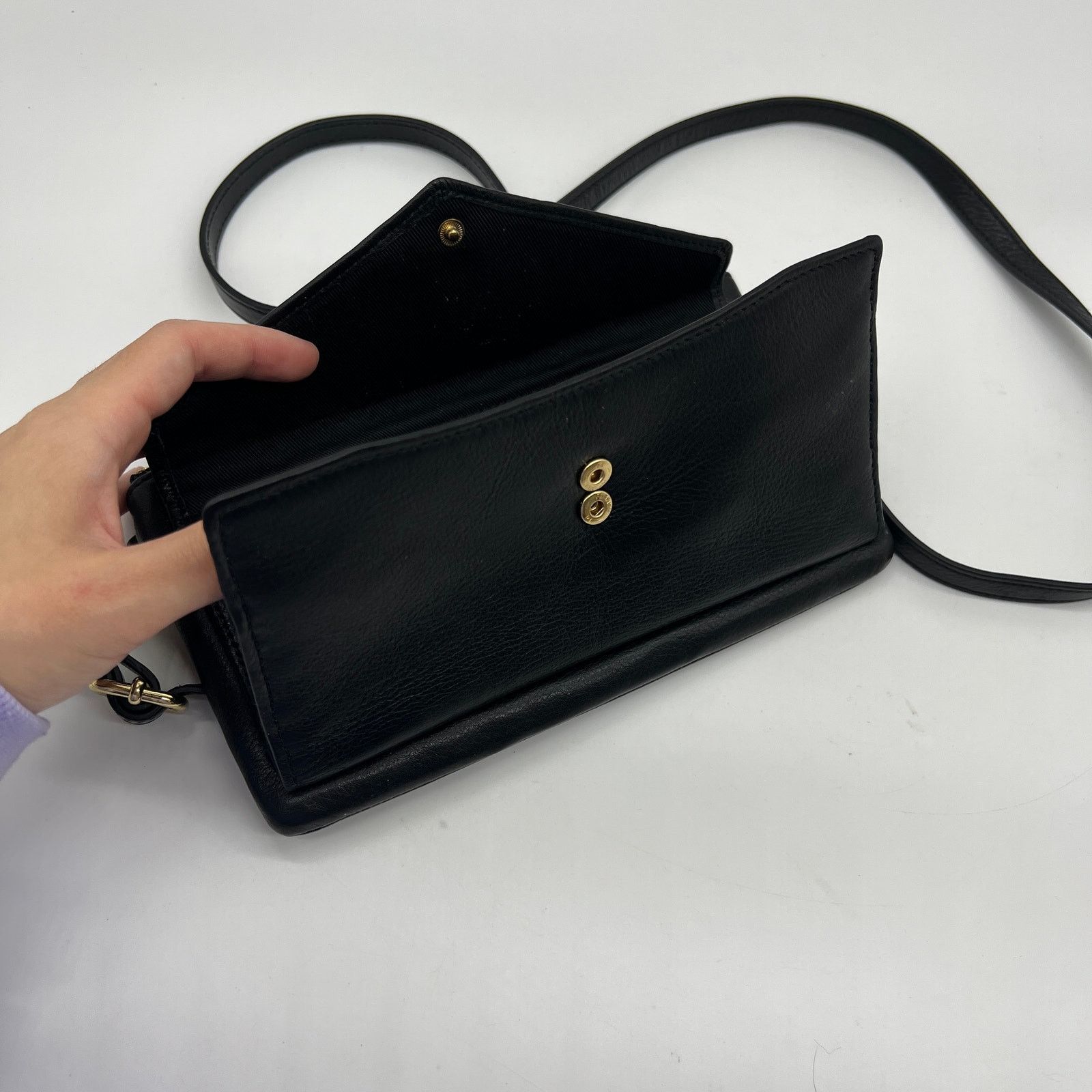 Other LODIS Women Crossbody Purse Black Leather Small Handbags Size ONE SIZE - 8 Thumbnail