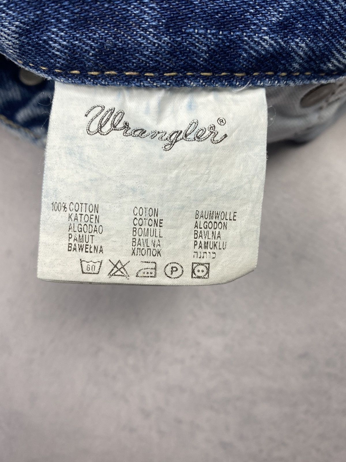 Designer × Wrangler Wrangler Washed Blue Denim Jeans Pants Size US 38 / EU 54 - 14 Thumbnail