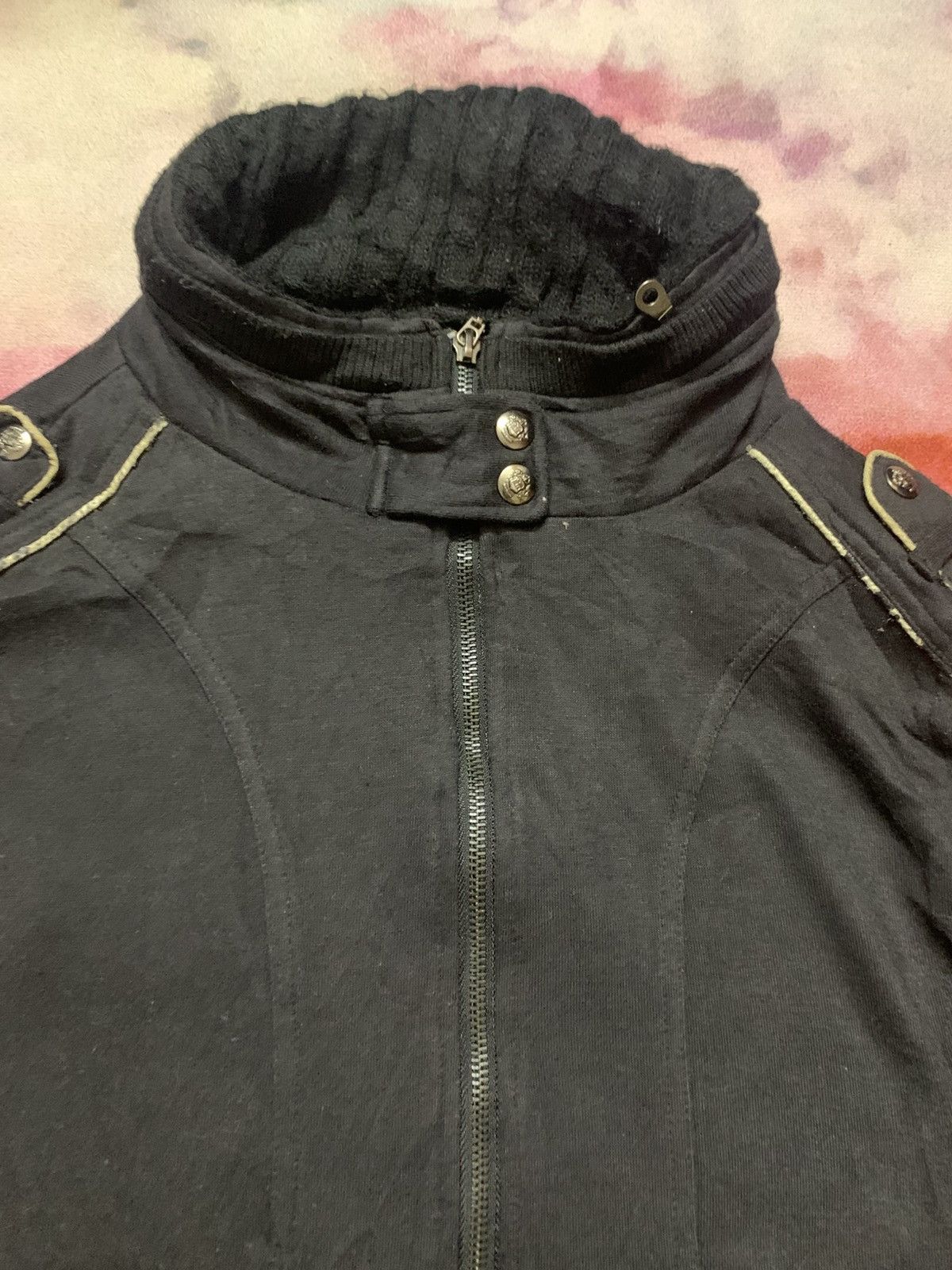 In The Attic Black Goth Utility Jacket Strap Detail LGB GOA Archive Size US M / EU 48-50 / 2 - 5 Thumbnail