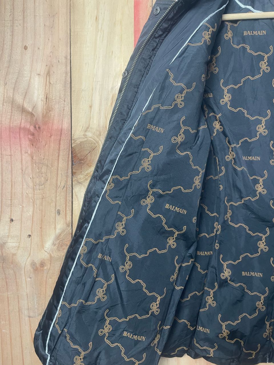 Balmain × Vintage Vintage Balmain Down Jacket Hoodie Size L / US 10 / IT 46 - 16 Thumbnail