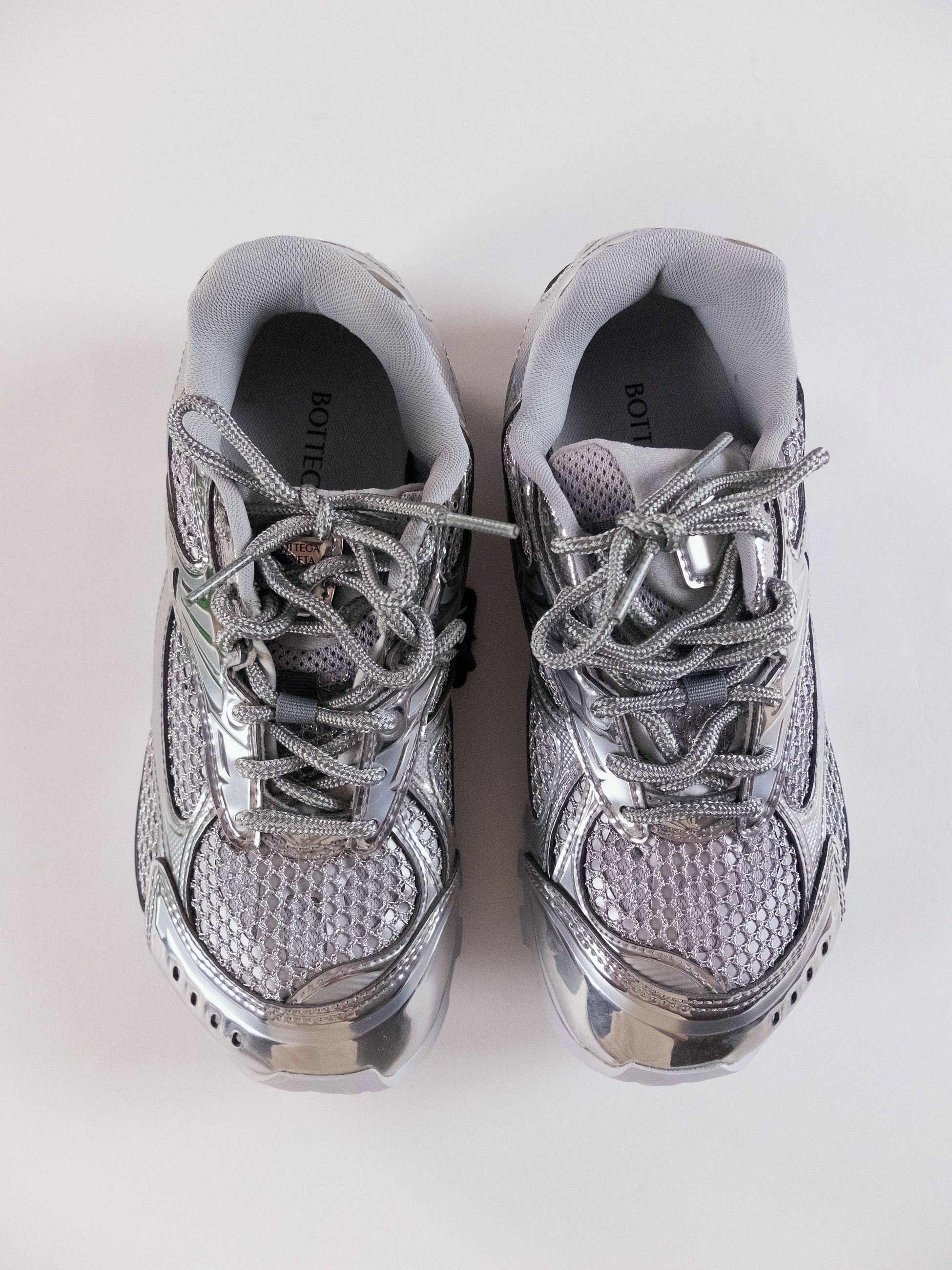 Bottega Veneta BOTTEGA VENETA Orbit silver running sneakers 7 / 37 Size US 7 / IT 37 - 5 Thumbnail