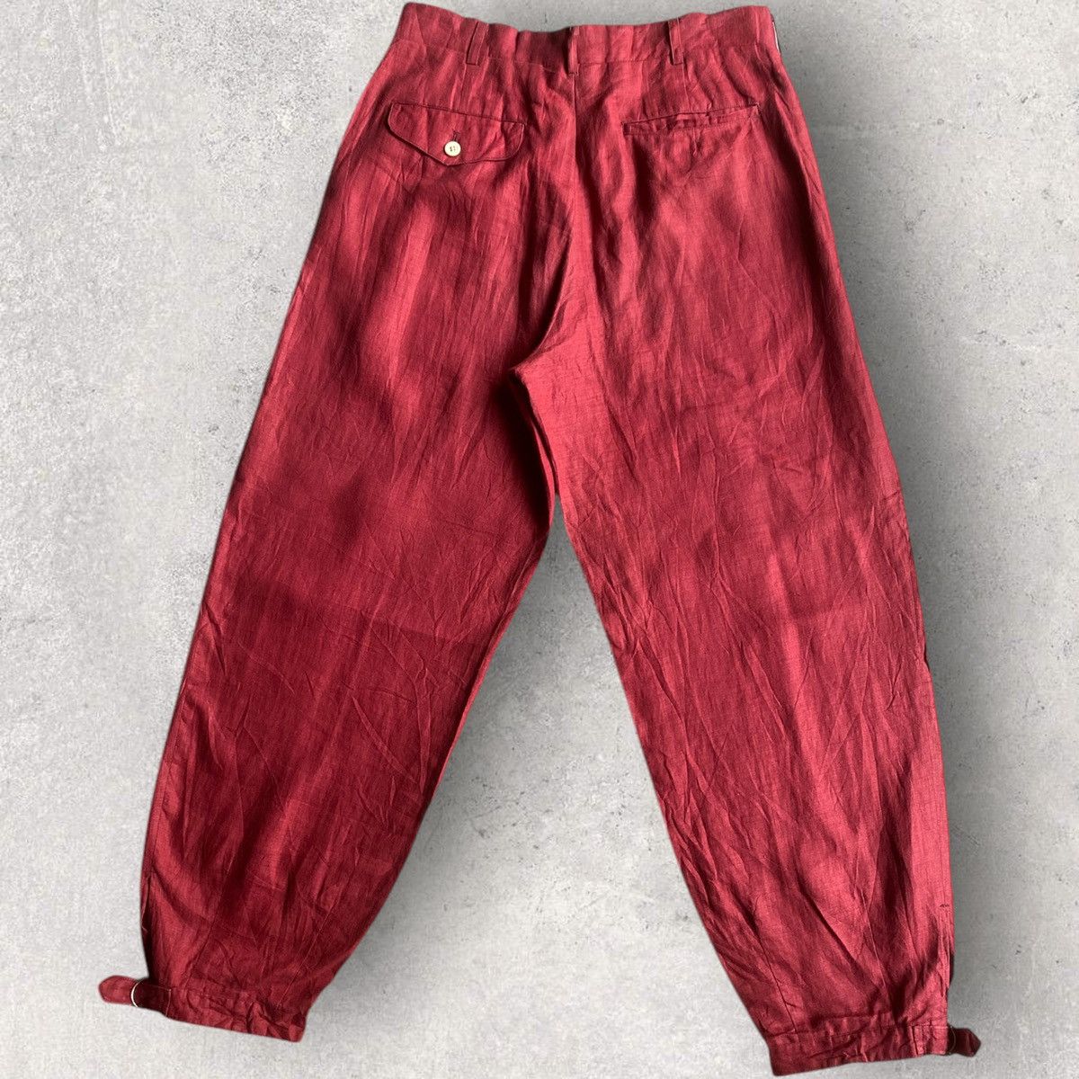 Comme des Garcons Homme Plus Vintage SS89 Linen Cropped Pants Size US 30 / EU 46 - 3 Thumbnail