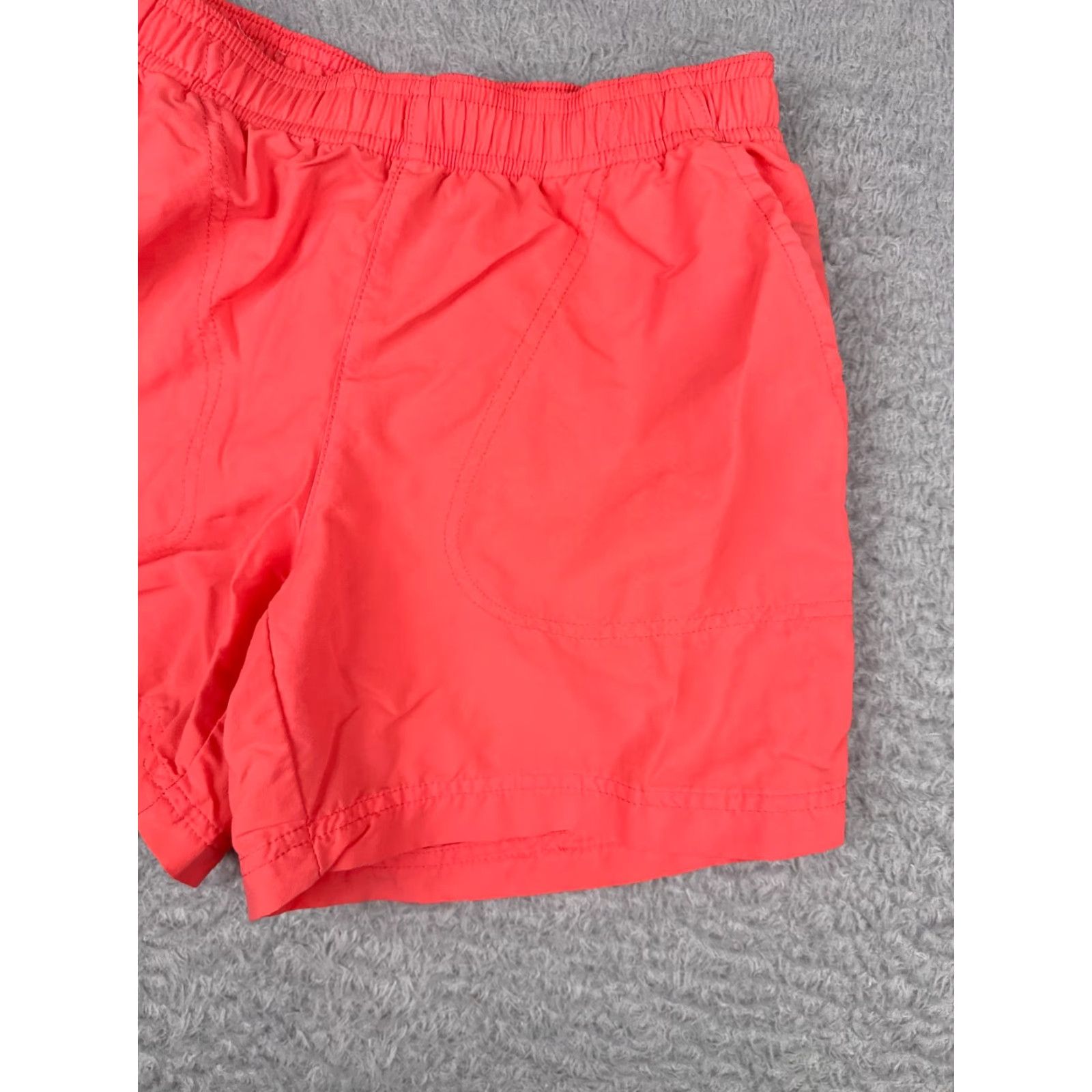 Pinko Columbia Shorts Womens Small Pink Sweat Elastic Waist Drawstring 100% Nylon Slim Regular Fit Casual Activewear Travel Womens Size 28" / US 6 / IT 42 - 3 Thumbnail