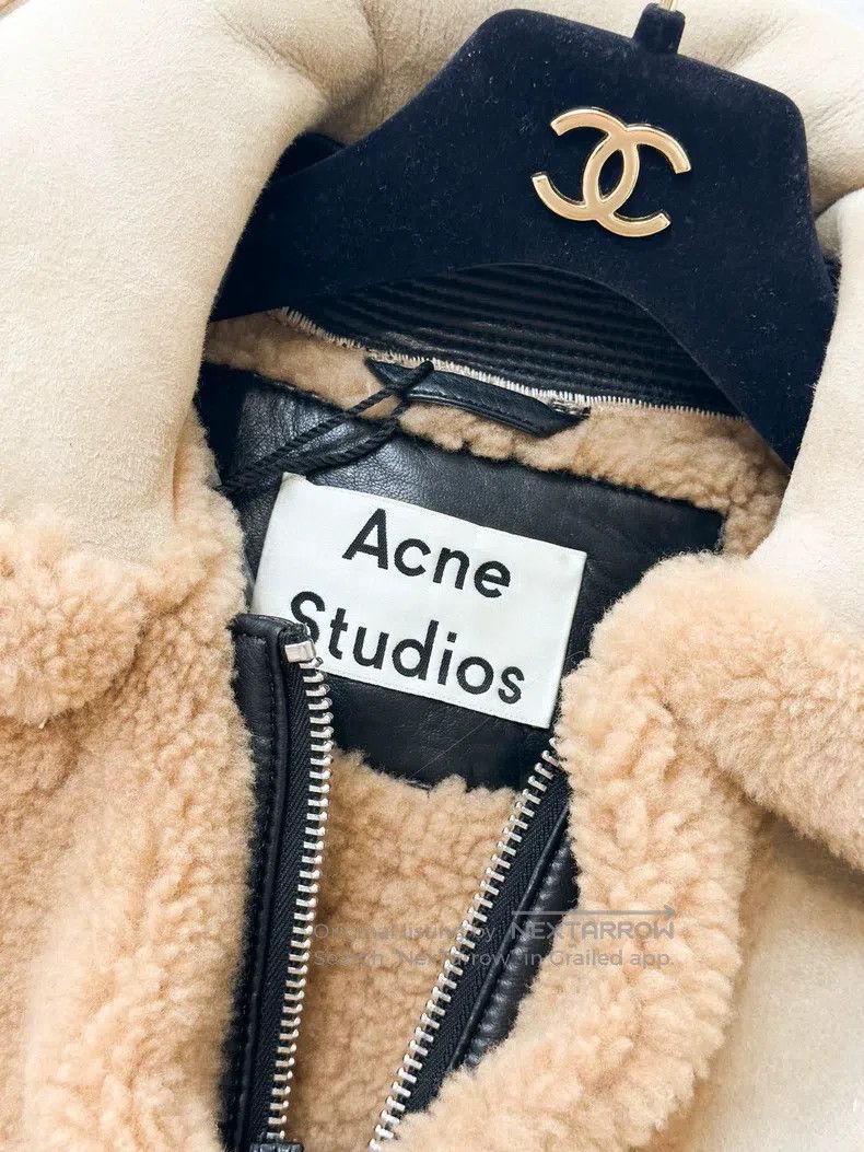 Acne Studios Acne Studios Khaki Camel Fur and Leather Coat Size XXS / US 00 / IT 34 - 3 Thumbnail