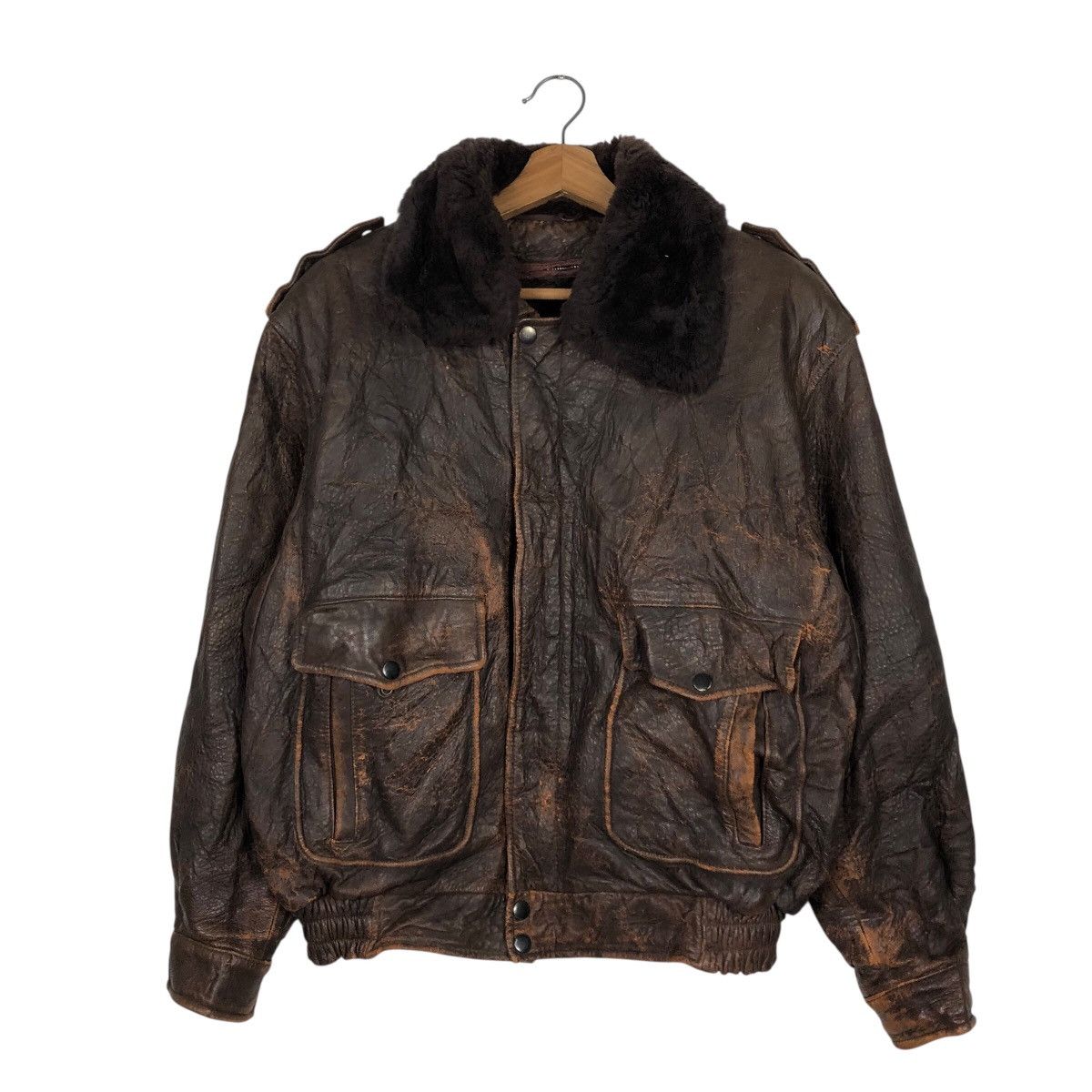 Japanese Brand 📌Vintage Riot Leather Jacket Blanket Atsukawa Issey Miyake Size US M / EU 48-50 / 2 - 2 Thumbnail