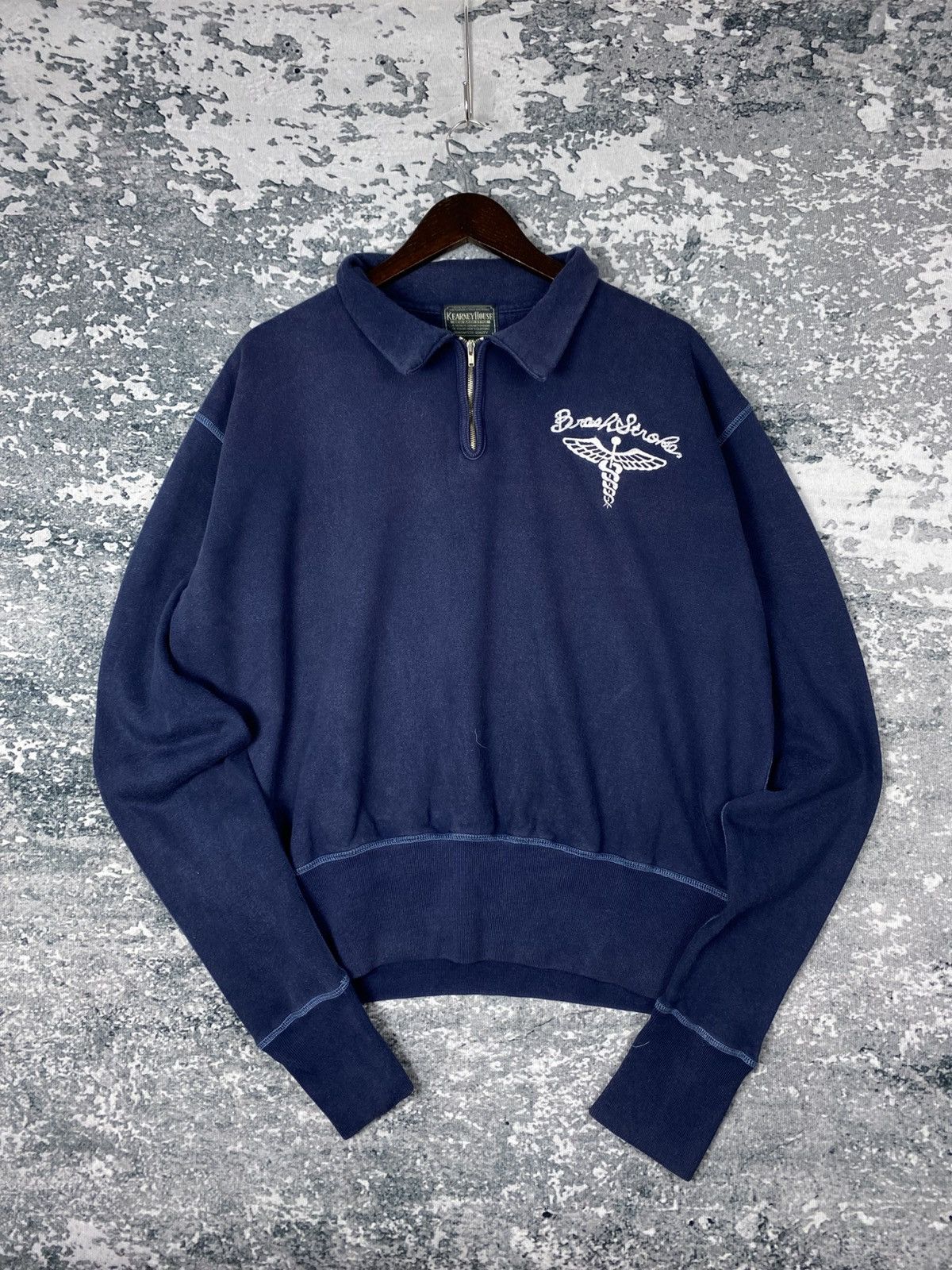 Designer Vintage Kearney House Halfzipper Boxy Sweatshirts Size US L / EU 52-54 / 3 - 1 Thumbnail