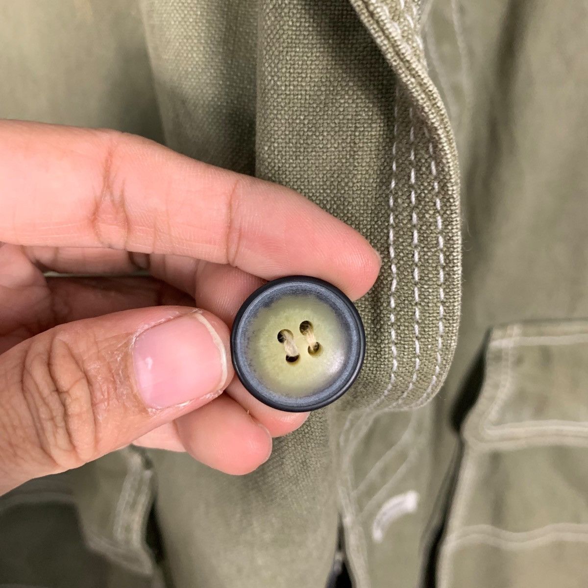 Japanese Brand COUNTYNAP Three Pocket Worker Green Chore Jacket #2372-C106 Size US M / EU 48-50 / 2 - 12 Thumbnail
