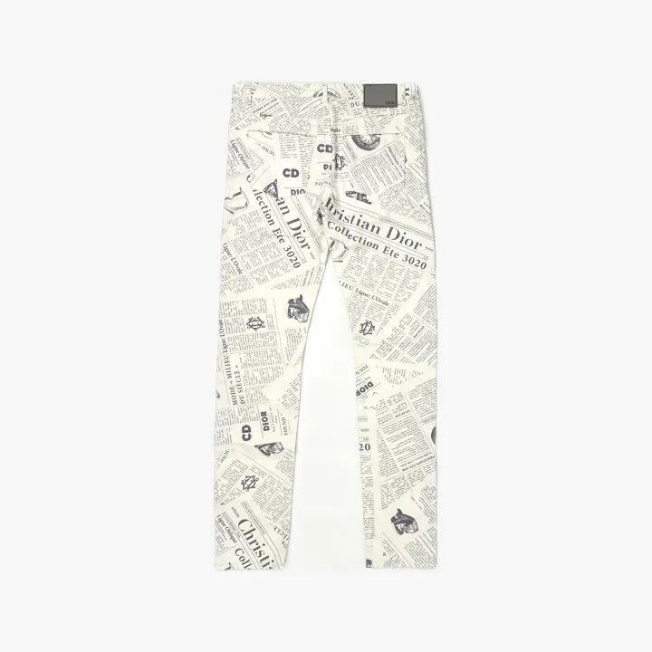Dior Dior Dior Printed Denim Pants for Women and Men 0079-2507 Size US 31 - 1 Thumbnail