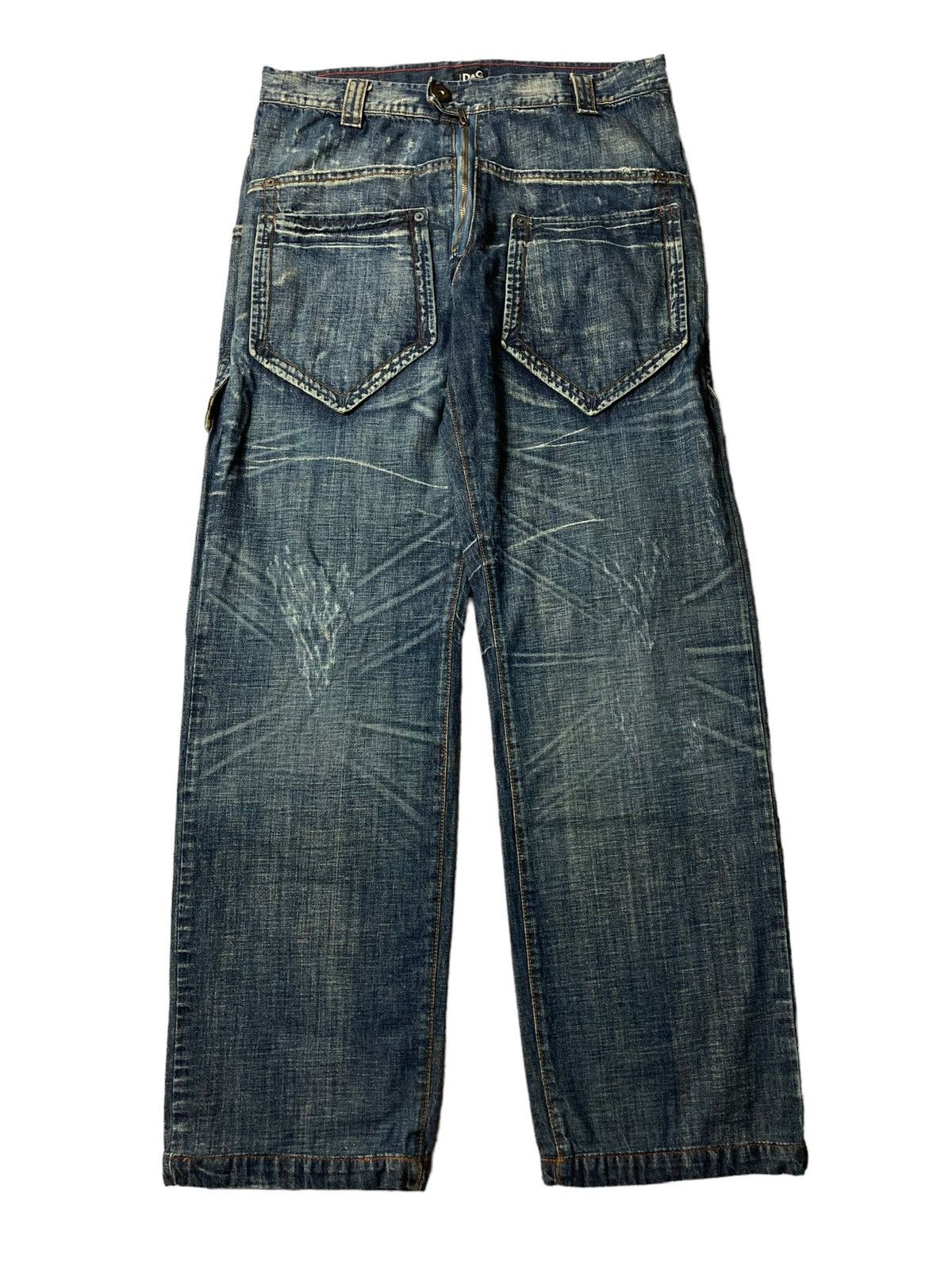 Dolce & Gabbana Archive SS2006 Bush Distressed Jeans 6Pocket 
