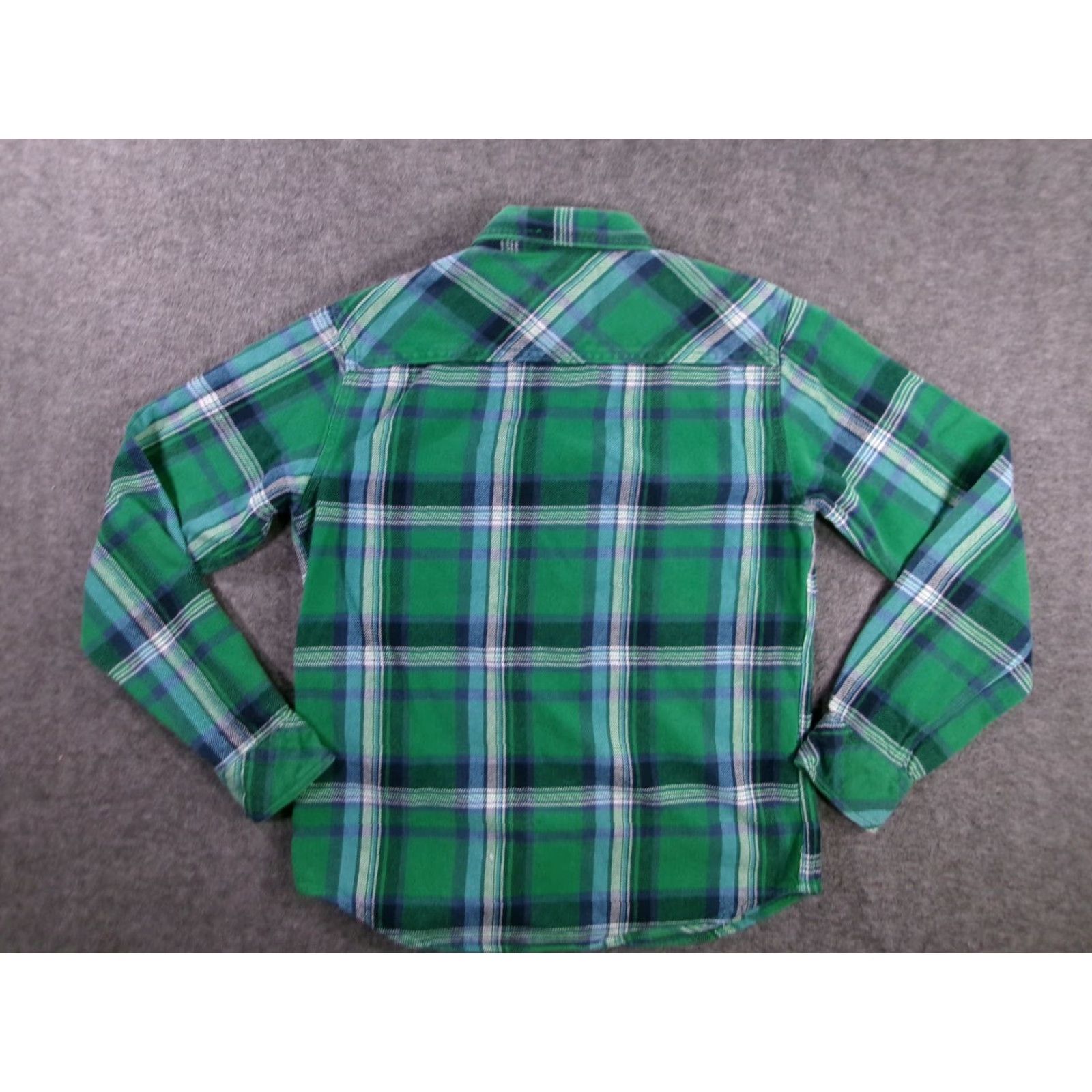 Aeropostale VINTAGE Aeropostale Shirt Men S Green Plaid Cotton Long Sleeve Button-Up w/ Pockets 90s Mens Size US S / EU 44-46 / 1 - 7 Thumbnail