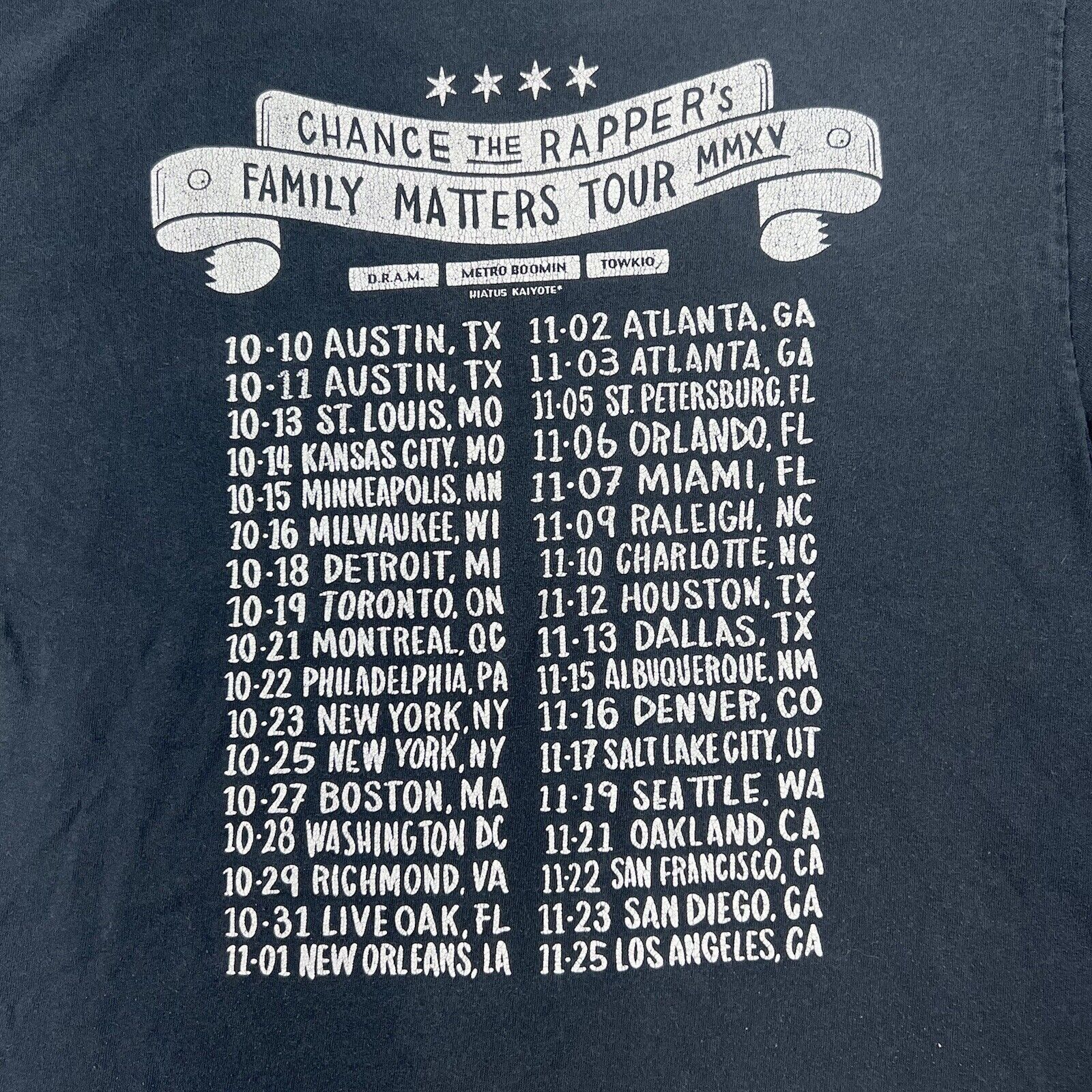 Chance The Rapper Chance the Rapper 2015 Family Matters Tour Lion Sun Tee Size US S / EU 44-46 / 1 - 11 Thumbnail