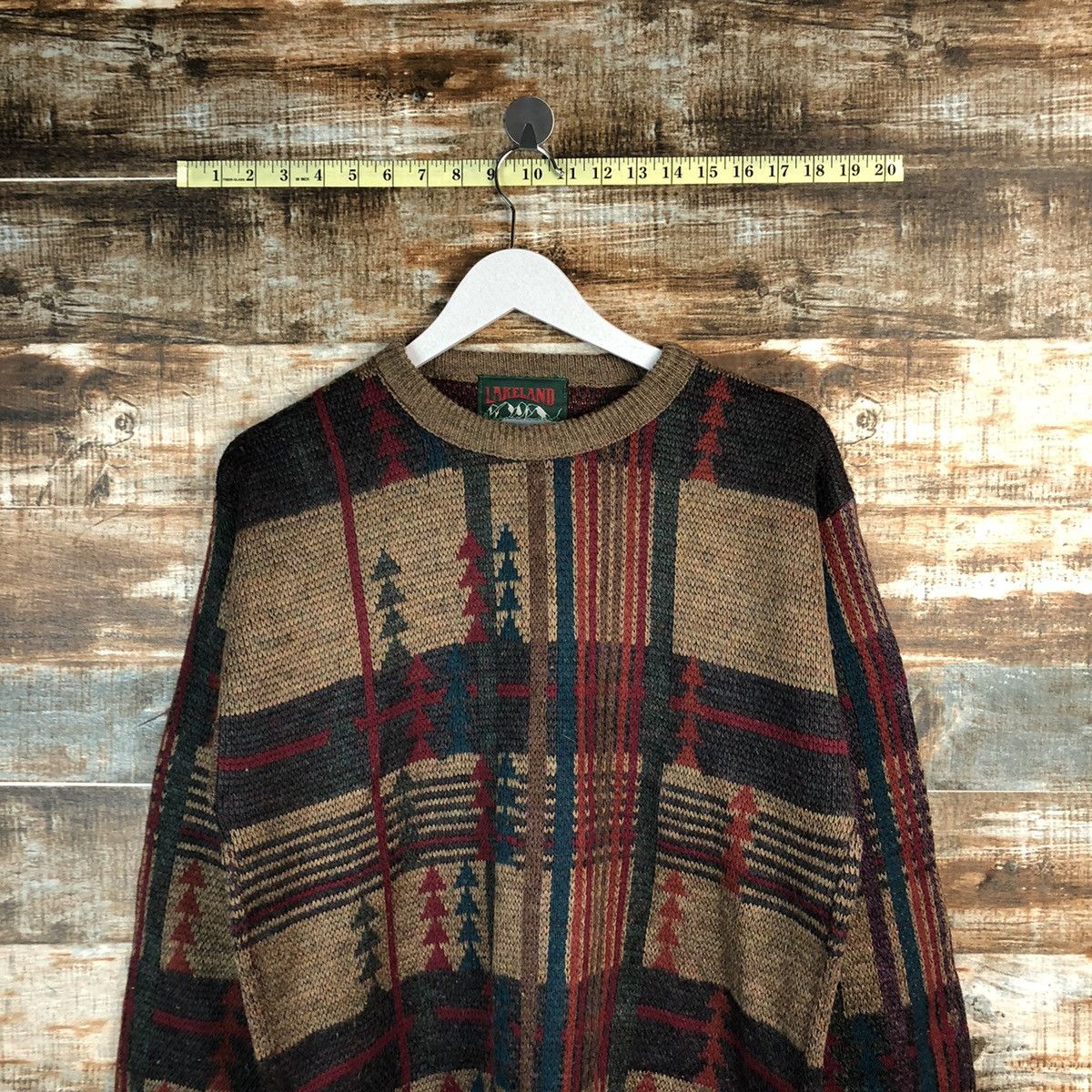 Vintage Lakeland canada vintage art Brown Knitwear sweatshirt #A1267 Size US M / EU 48-50 / 2 - 2 Thumbnail