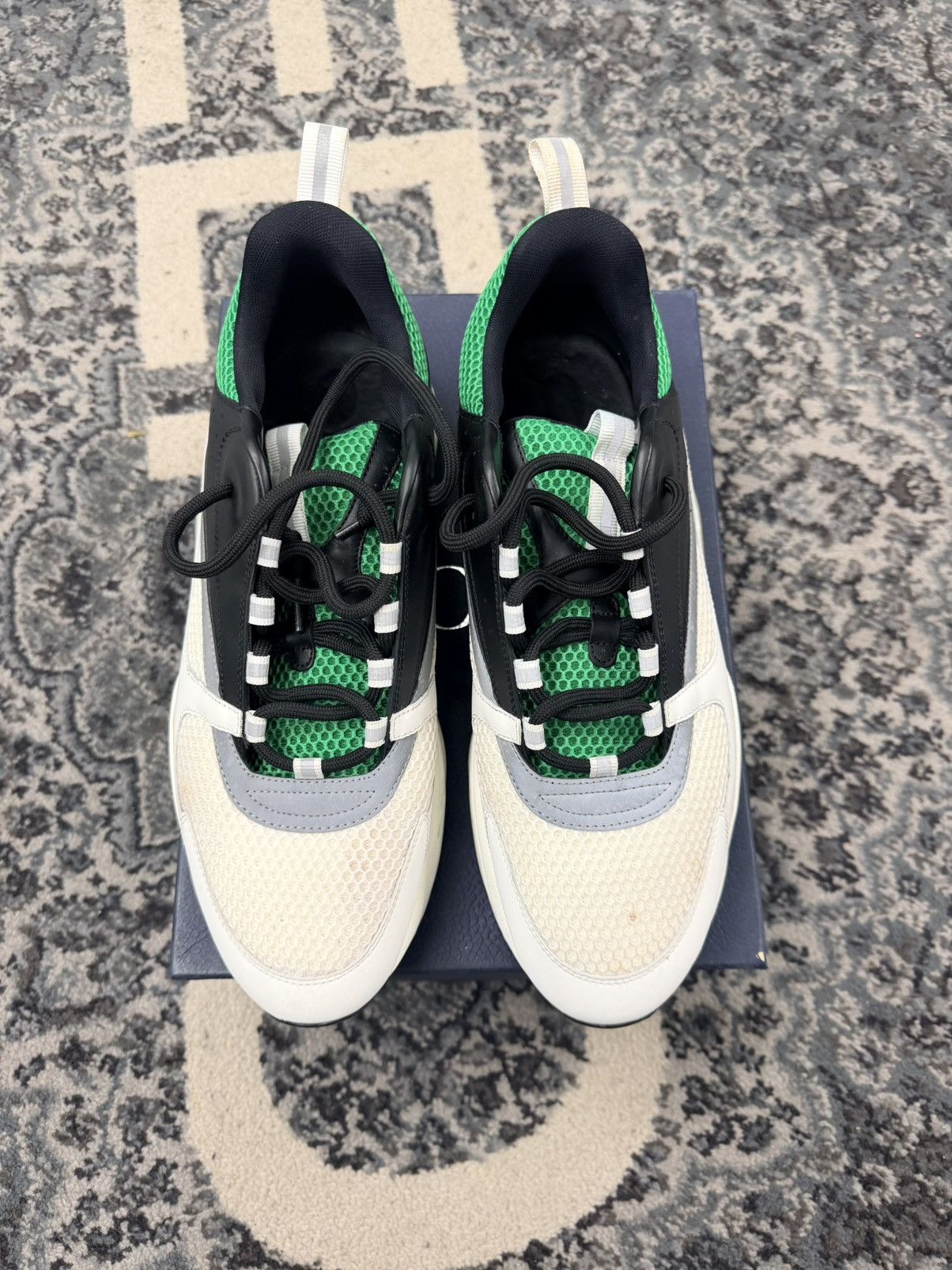 Dior Dior B22 Black W Green Size 47/14 US Size US 14 / EU 47 - 3 Thumbnail