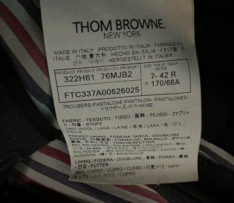 Thom Browne Thom Browne High waist gray suit pants Size 27" / US 4 / IT 40 - 2 Thumbnail
