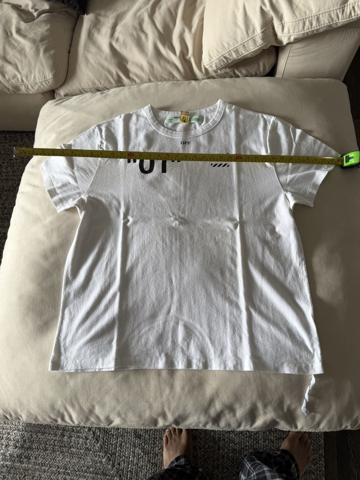 Off-White Virgil Era “01” Diagonals Tee XL