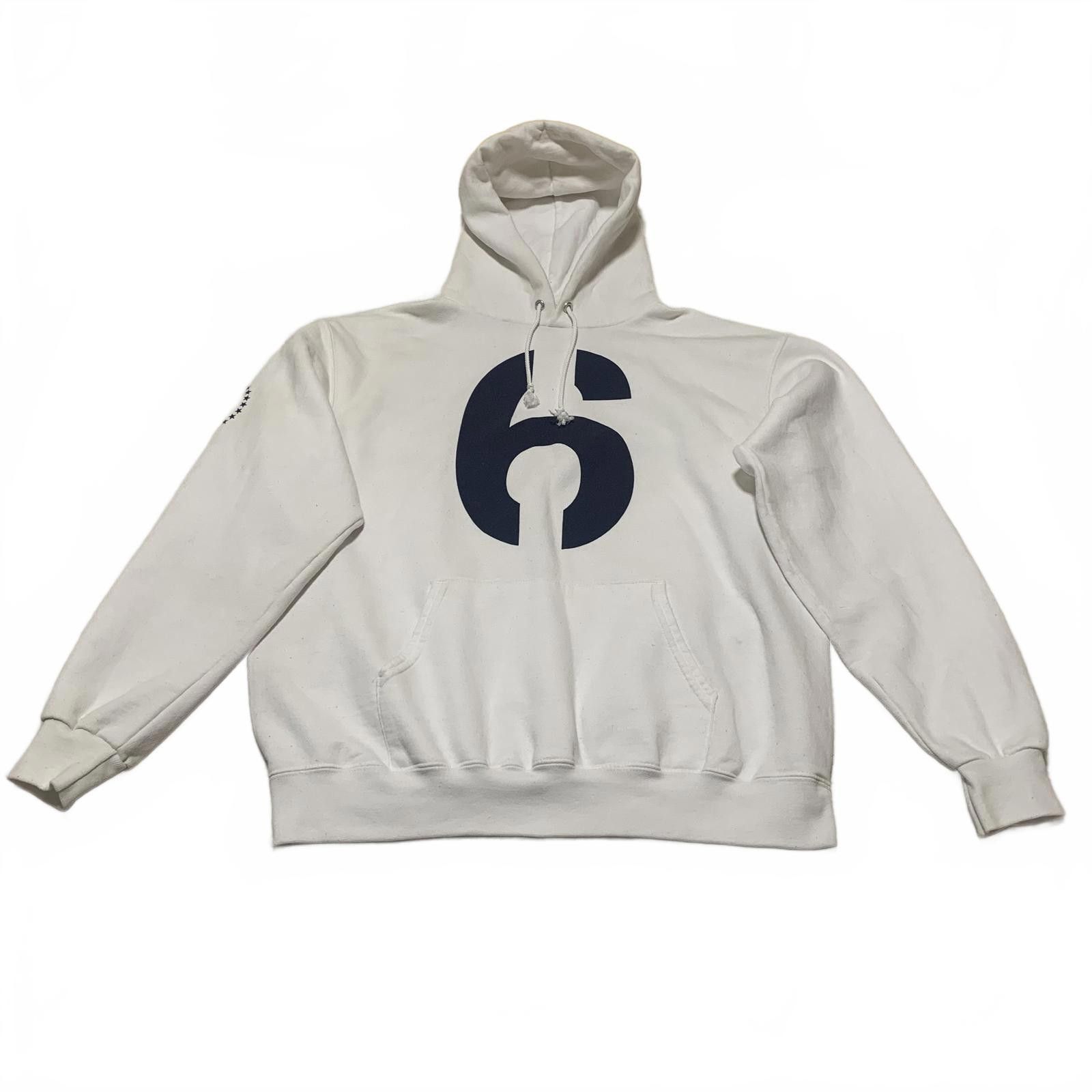 Champion Champion Eco Authentic L White Hoodie Number 6 Print Size US L / EU 52-54 / 3 - 7 Thumbnail