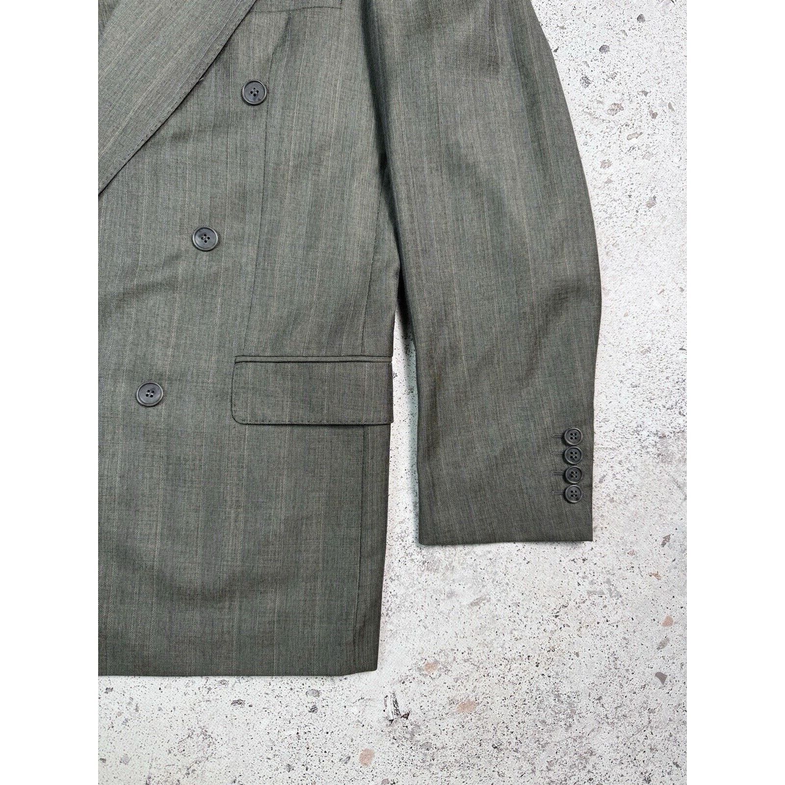 Yves Saint Laurent YSL Yves Saint Laurent Double-Breasted Suit Blazer Size 48L Size 48L - 8 Thumbnail
