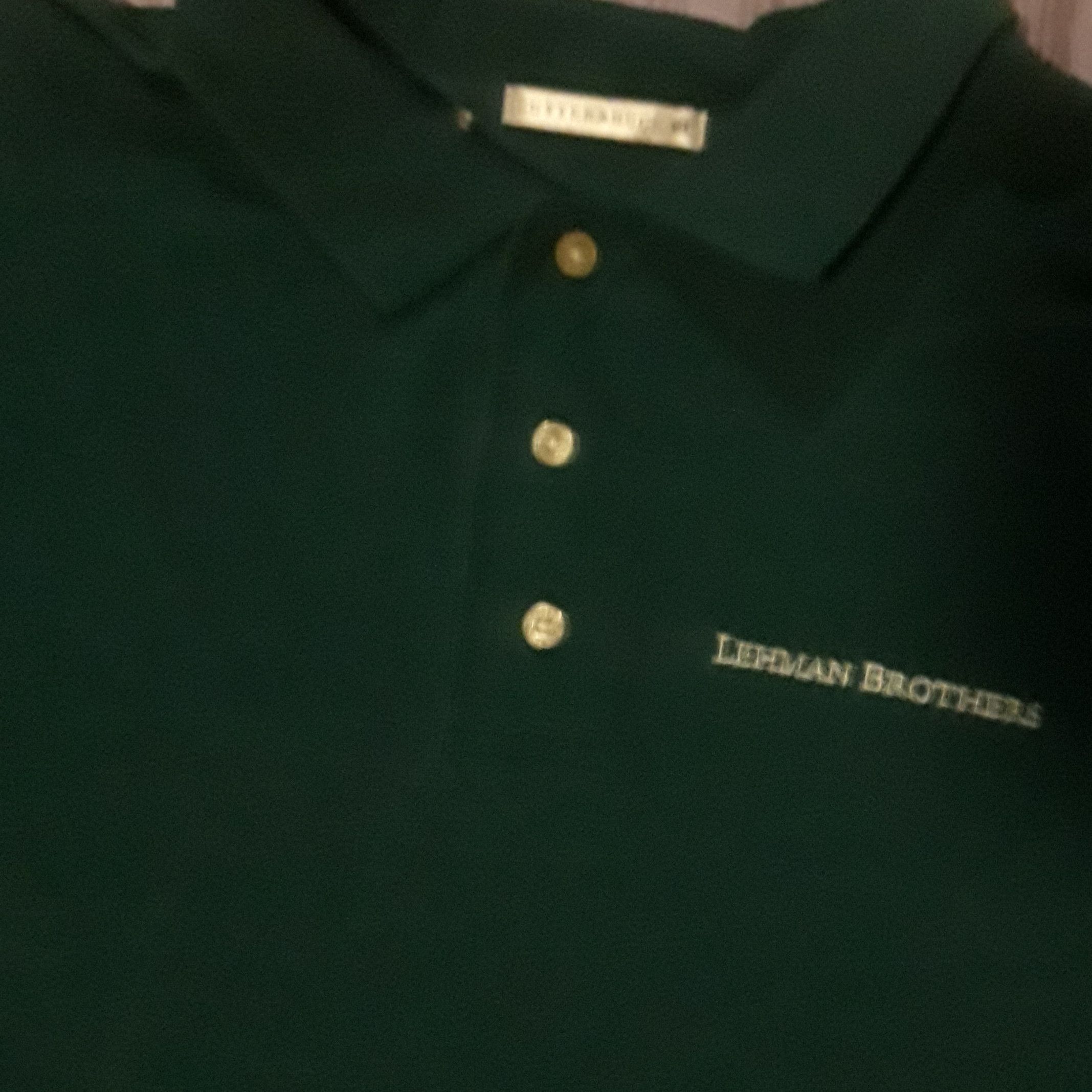 Cutter & Buck Lehman Brothers Logo Polo Shirt - Banking Financial Crisis Size US XL / EU 56 / 4 - 3 Thumbnail