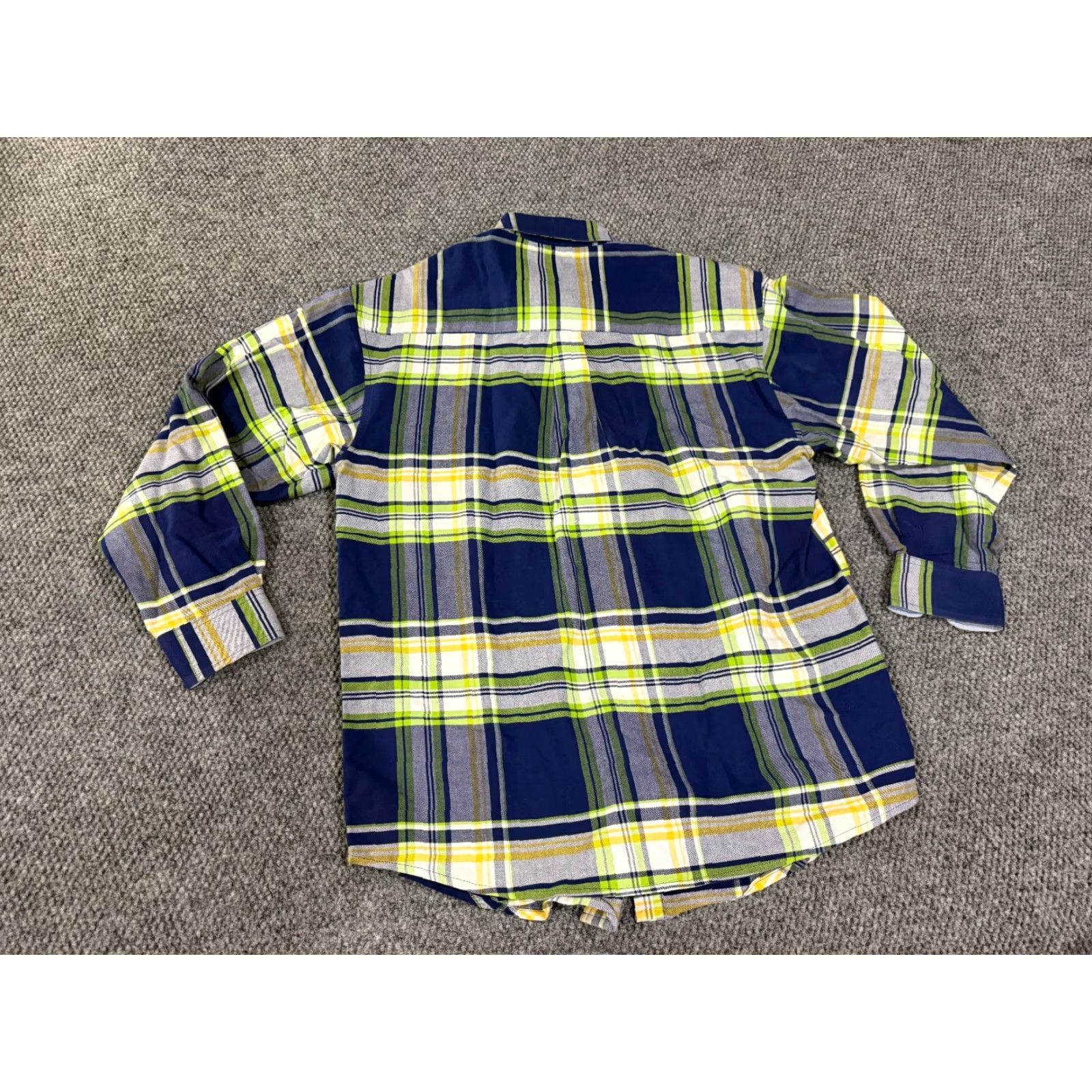 Wrangler Wrangler Button-Up Shirt Mens M Blue Plaid Western Cotton Long Sleeve Button-Down Collar Modern All Seasons Pockets Vintage: No Size US M / EU 48-50 / 2 - 6 Thumbnail