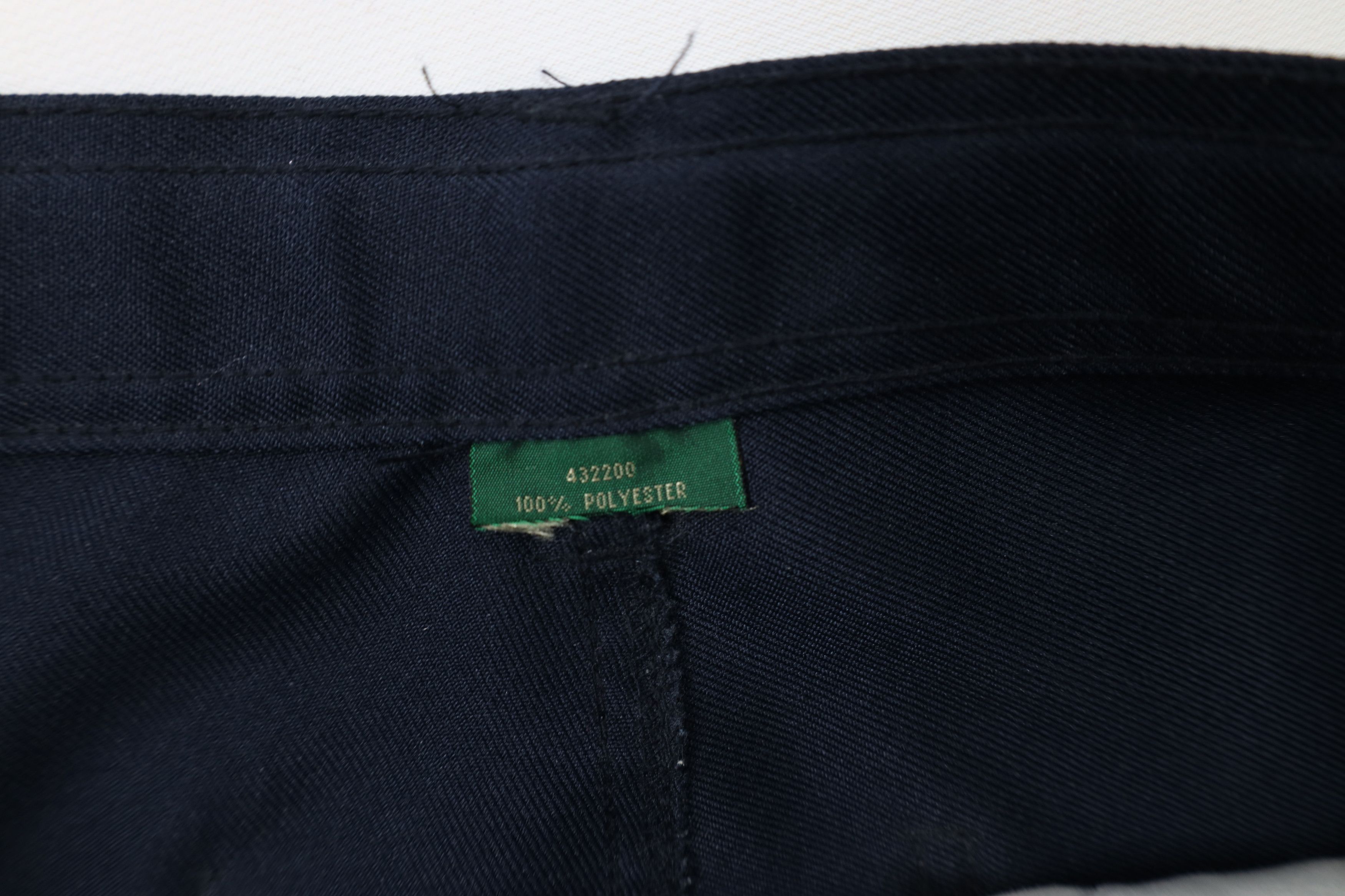 Vintage Vintage 90s Streetwear Distressed Wide Leg Chino Pants Navy Size US 32 / EU 48 - 8 Thumbnail