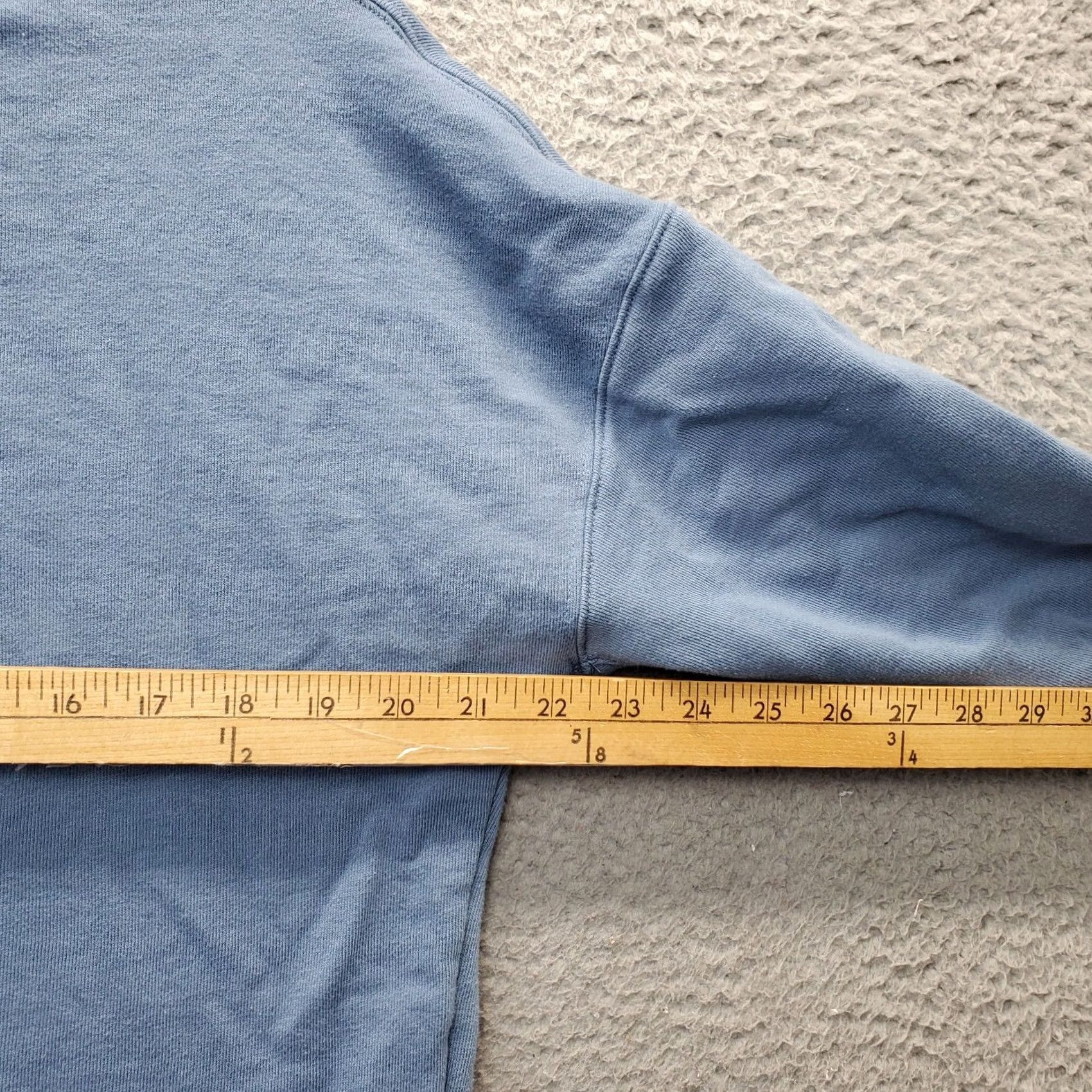 Calvin Klein Calvin Klein Jeans Hoodie Womens Small Blue Cropped Pullover Ribbed Cuff Hem Sh Size S / US 4 / IT 40 - 5 Thumbnail